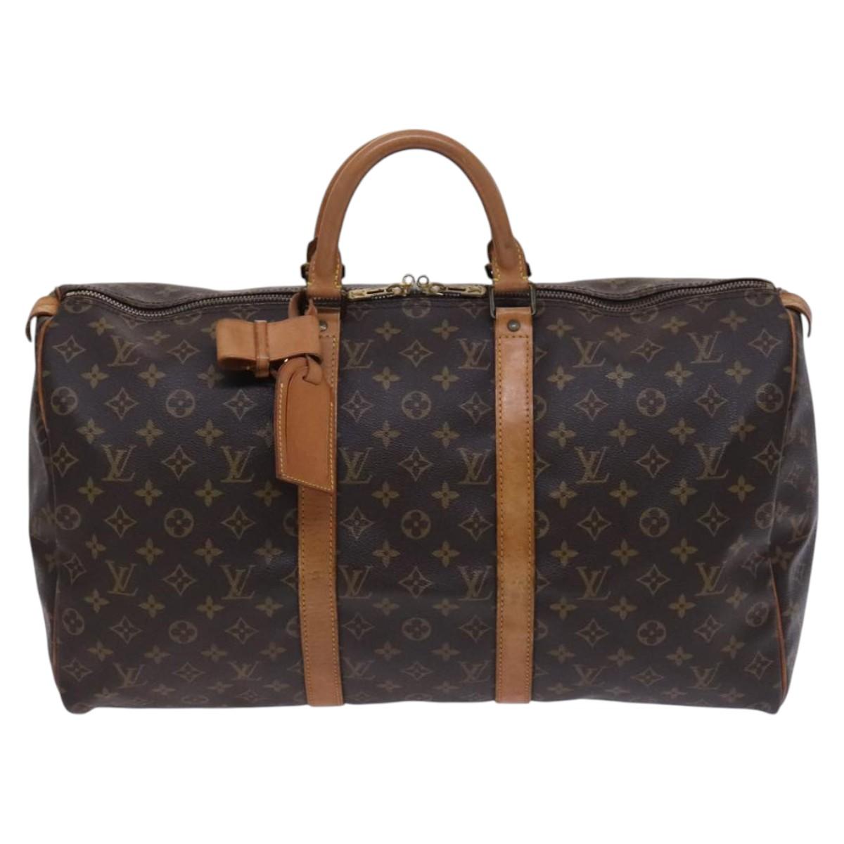 LOUIS VUITTON Monogram Keepall 50 Boston Bag M41426 LV Auth yk17626