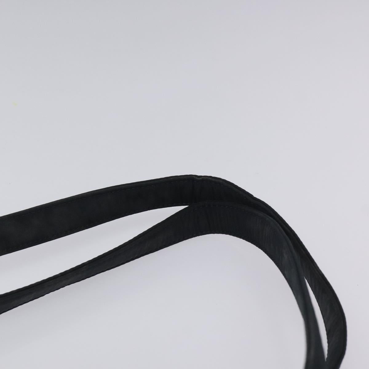 Christian Dior Canage Shoulder Bag Nylon Black Gold Auth yk17665