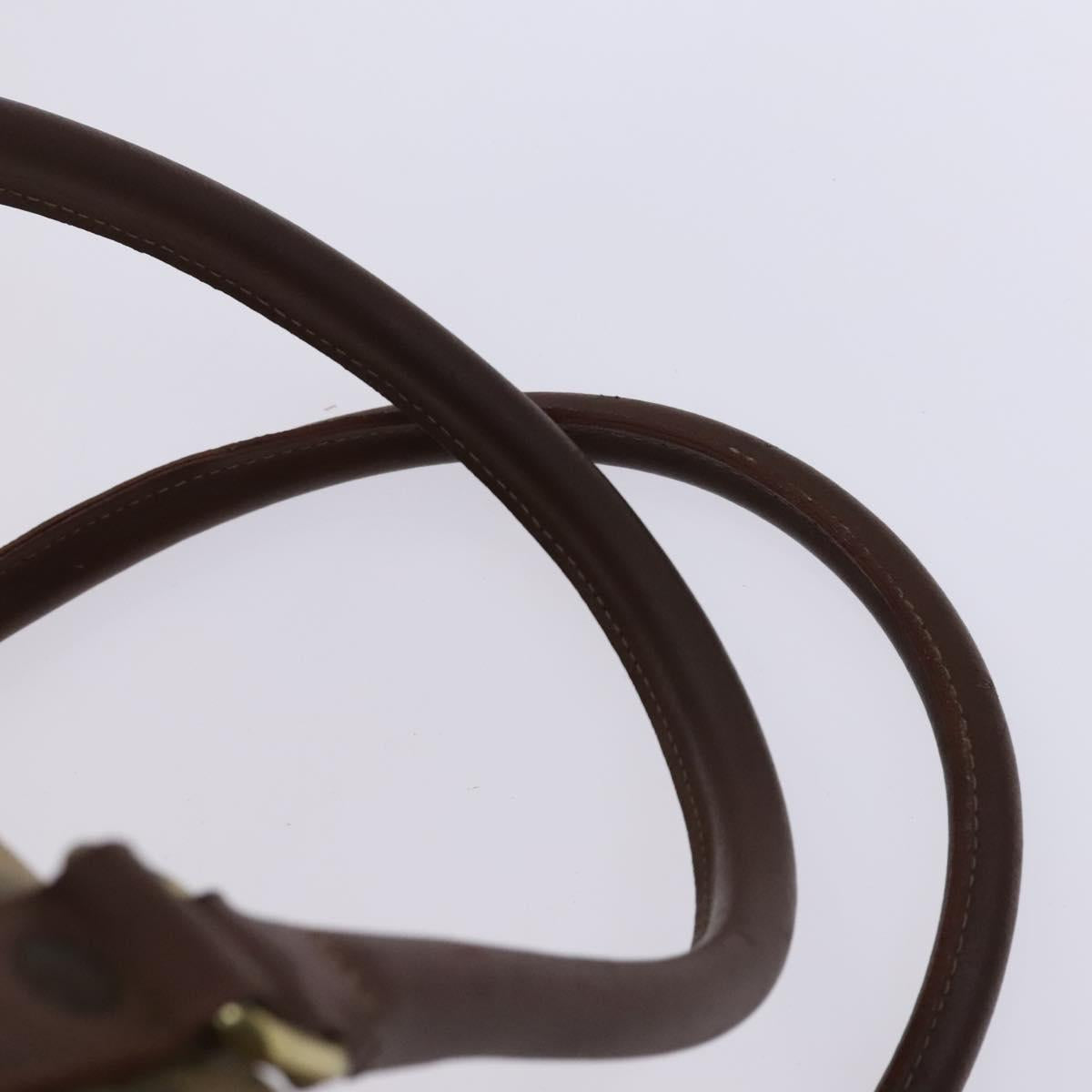 Burberrys Nova Check Boston Bag PVC Beige Auth yk17750