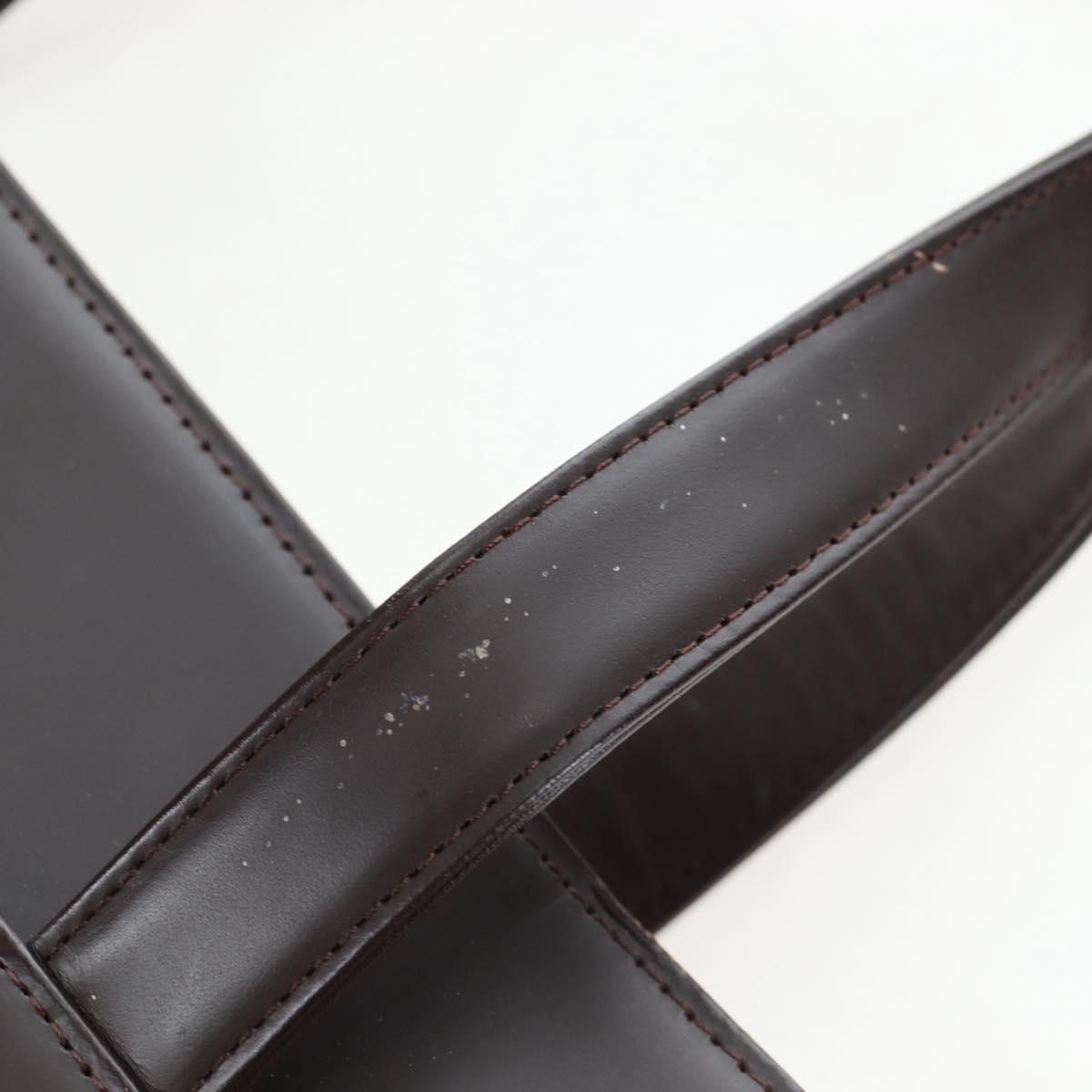BURBERRY Hand Bag Leather Brown Auth yk17756