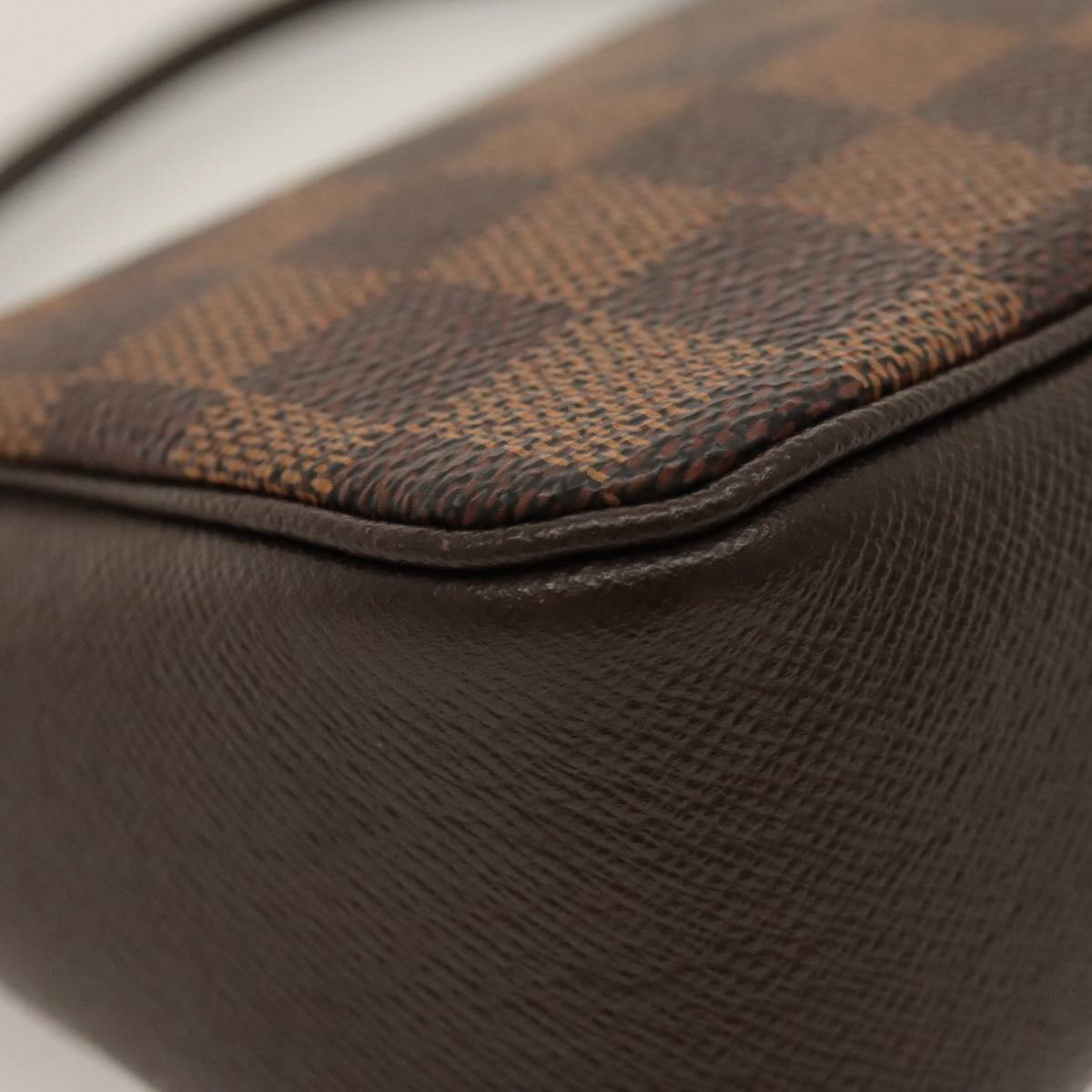 LOUIS VUITTON Damier Ebene Trousse Makeup Pouch N51982 LV Auth yk17788AM