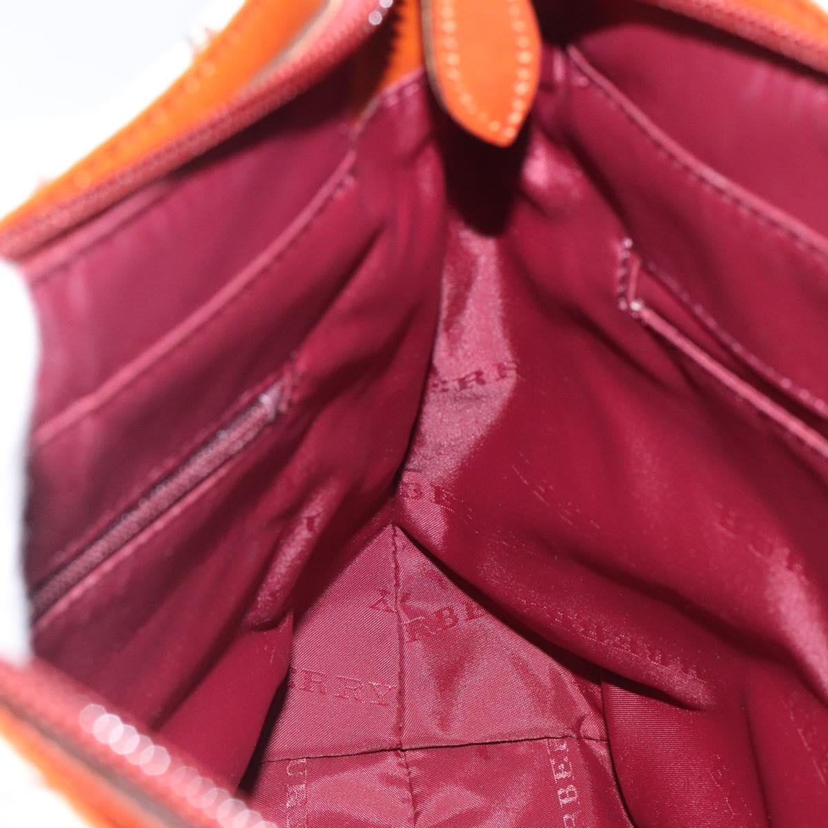 BURBERRY Nova Check Shoulder Bag Wool Beige Gold Auth yk17894