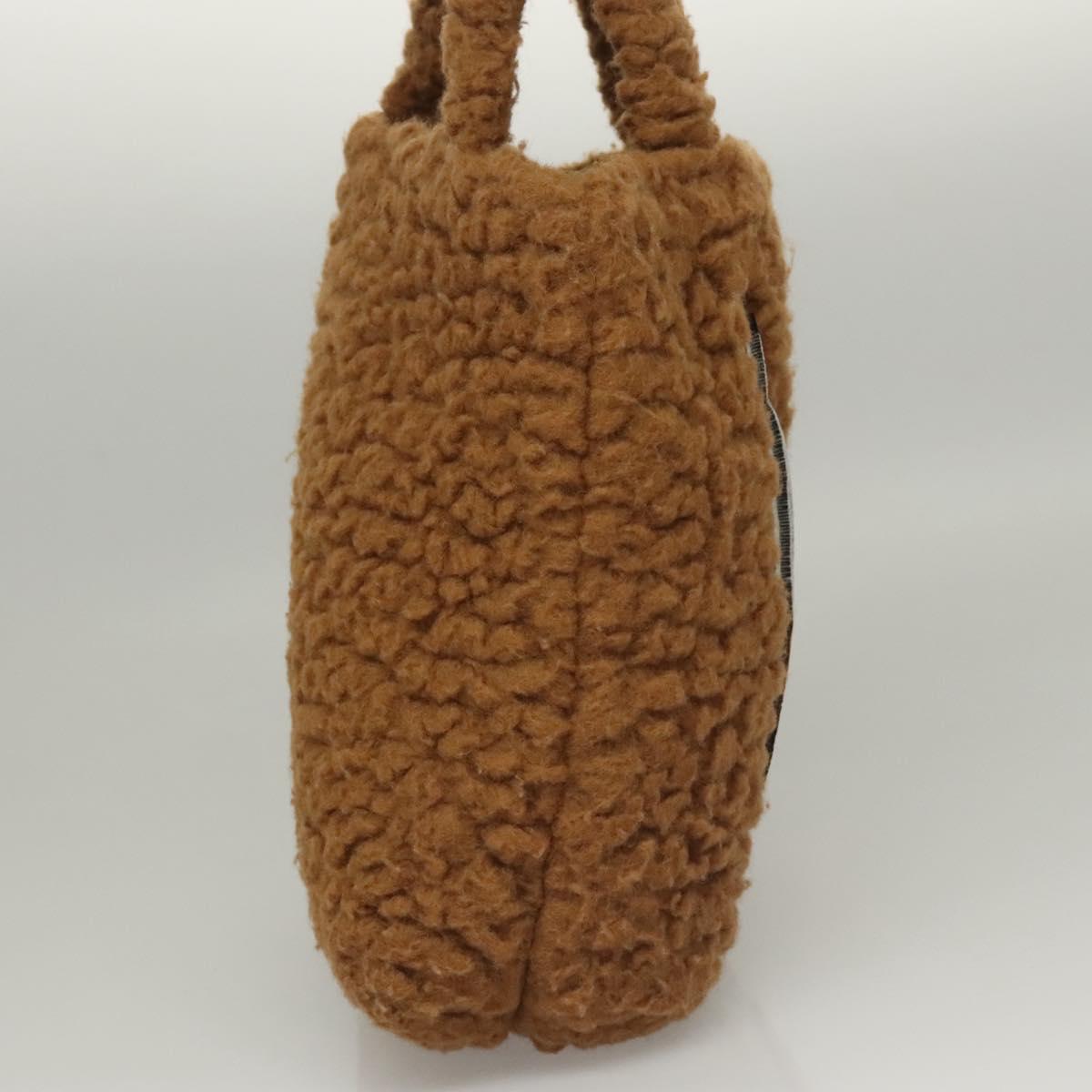 GUCCI Jetsons Collaboration Hand Bag Wool Brown 752175 Auth yk17895