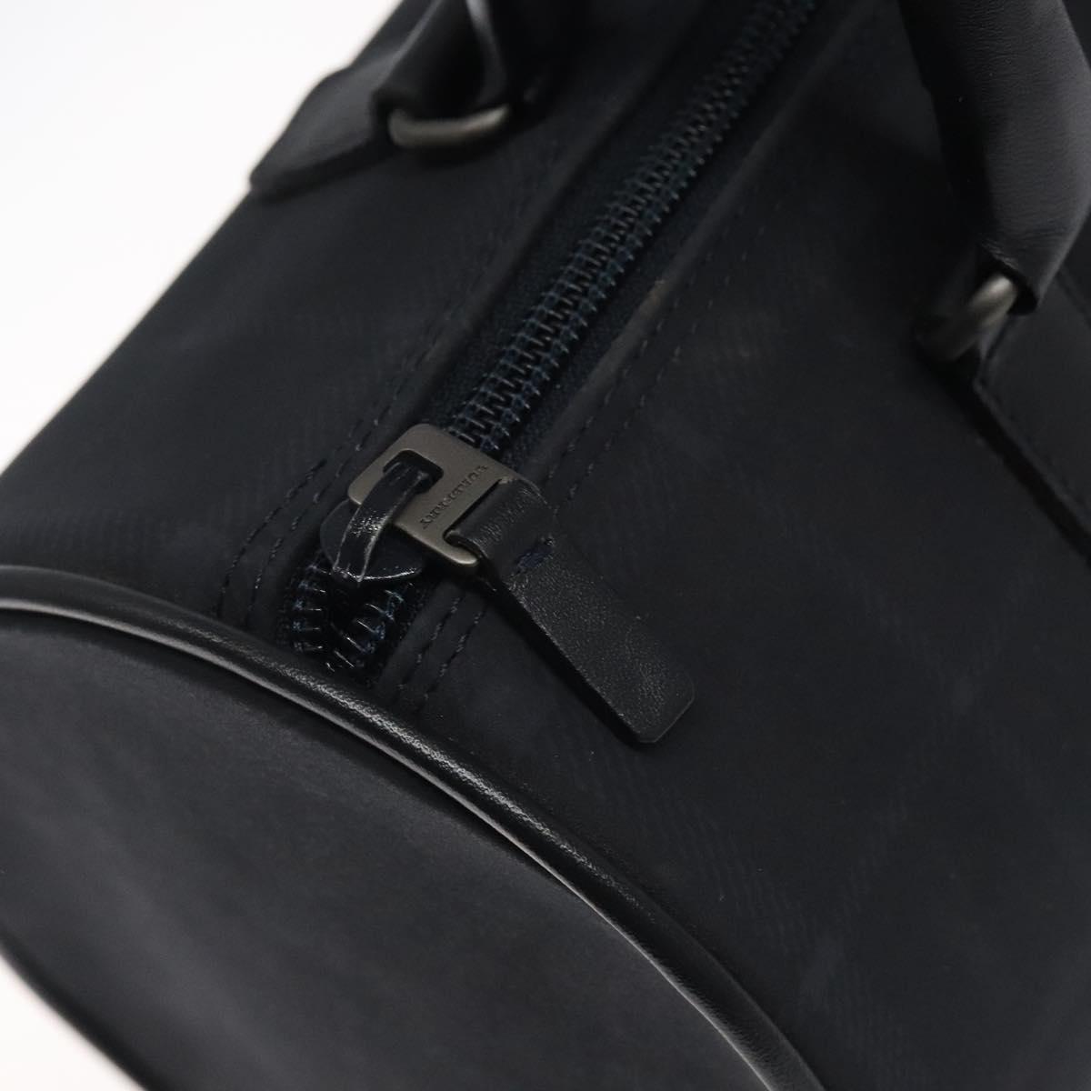BURBERRY Nova Check Hand Bag Canvas Navy Auth yk17897