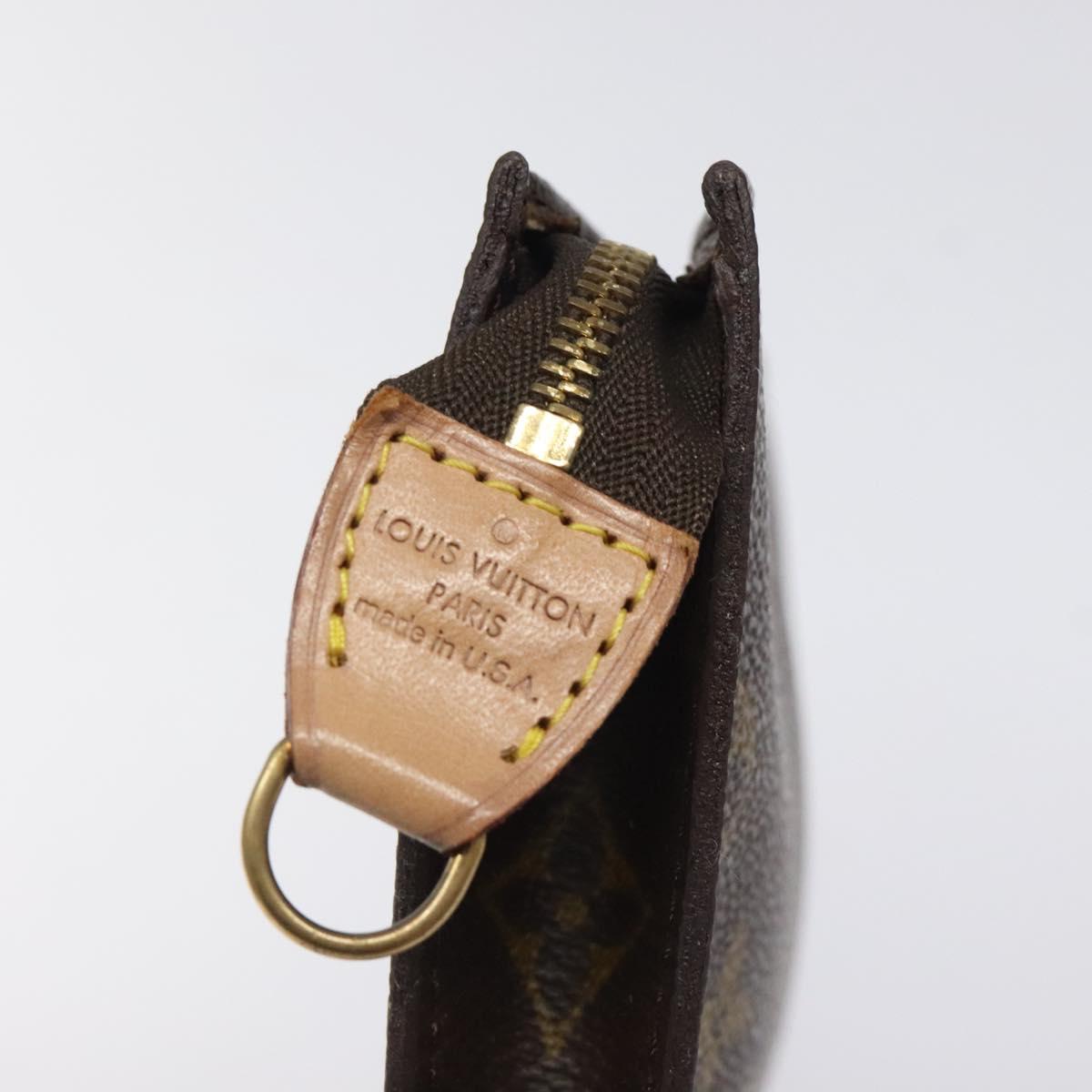 LOUIS VUITTON Monogram Bucket PM Accessory Pouch LV Auth yk17912