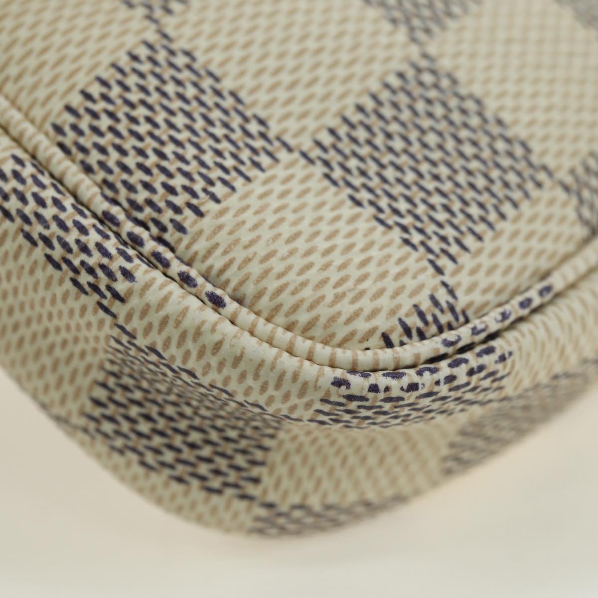 LOUIS VUITTON Damier Azur Mini Pochette Accessoires Pouch N63005 Auth yk17913