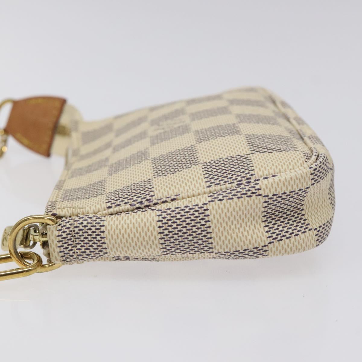 LOUIS VUITTON Damier Azur Mini Pochette Accessoires Pouch N63005 Auth yk17913AM