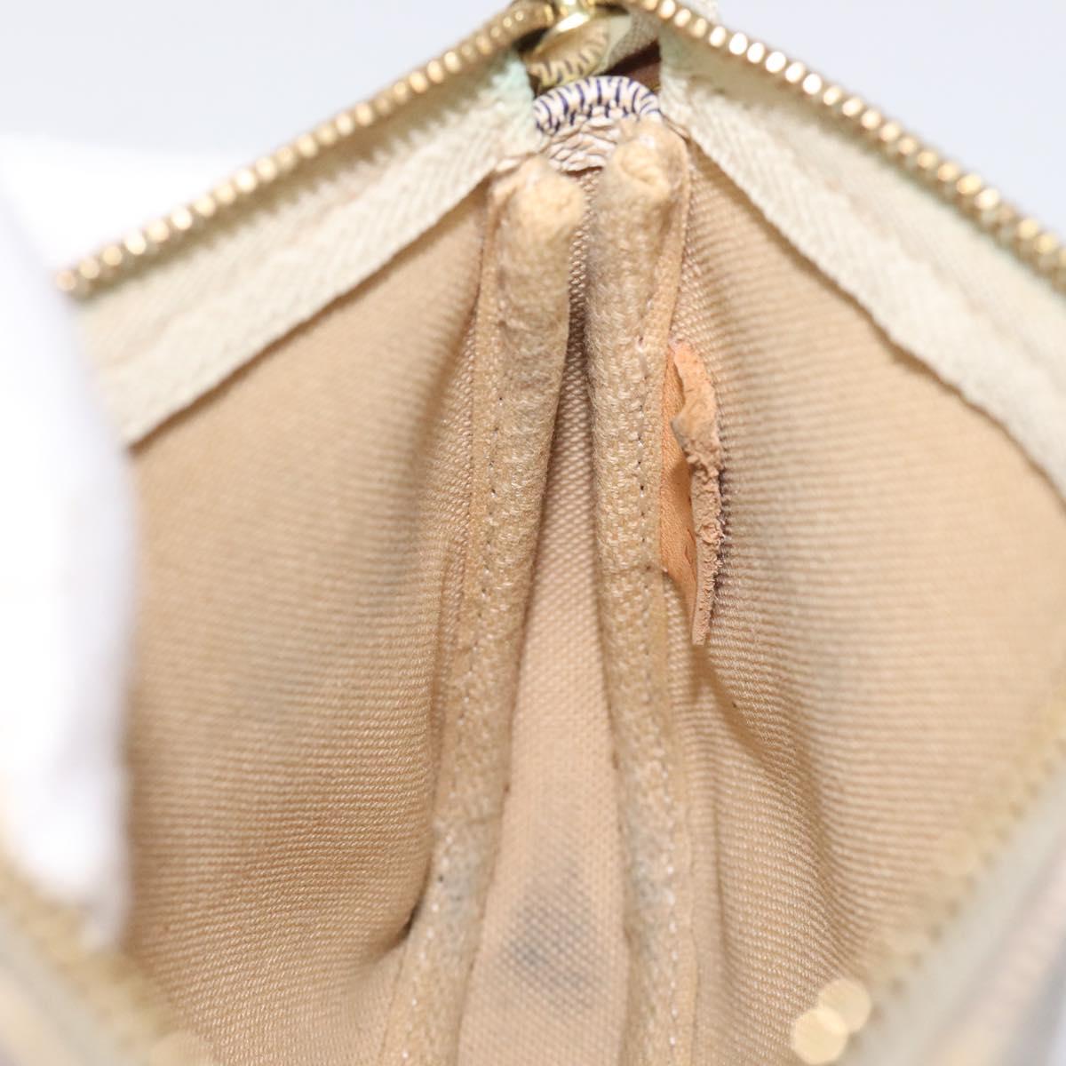 LOUIS VUITTON Damier Azur Mini Pochette Accessoires Pouch N63005 Auth yk17914