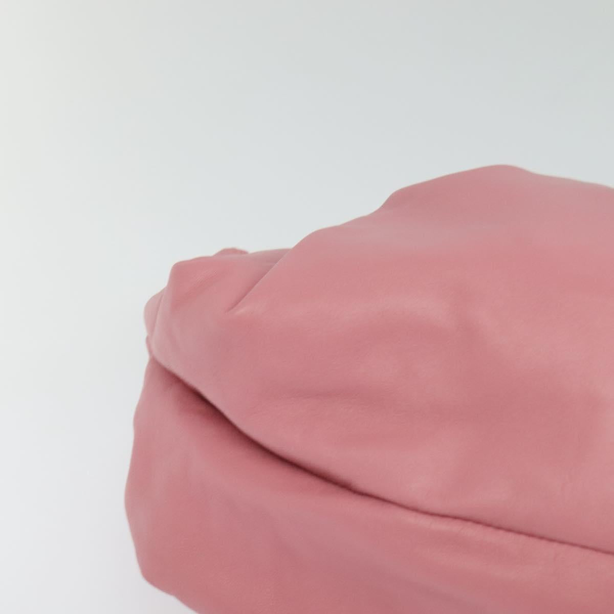 LOEWE Nappa Aire Anagram Hand Bag Leather Pink Silver Auth yk17947A