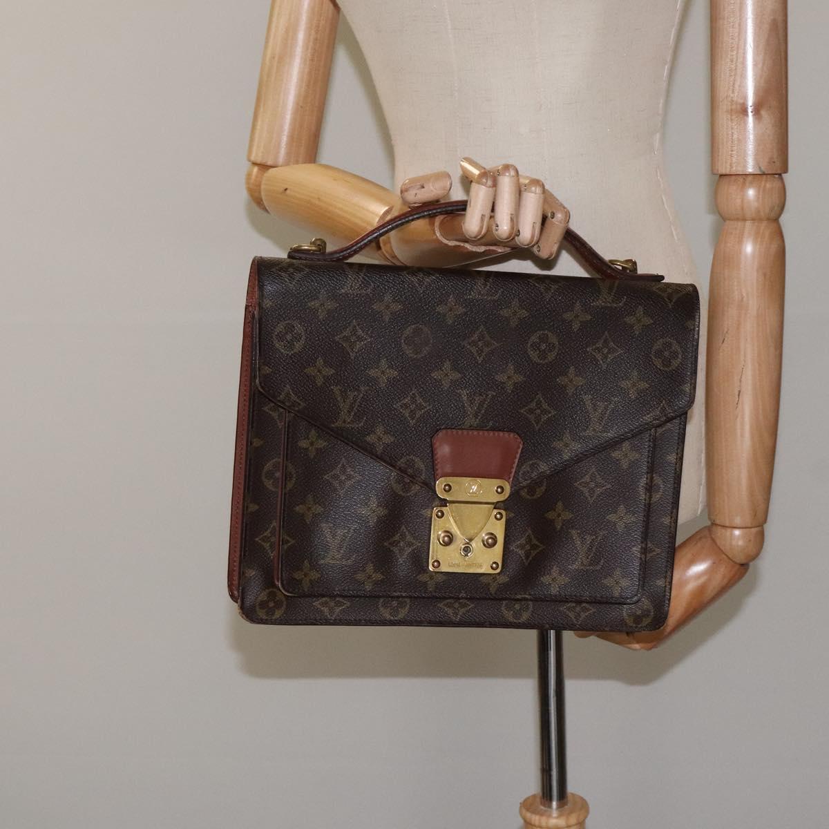LOUIS VUITTON Monogram Monceau 28 Hand Bag M51185 LV Auth yk17951