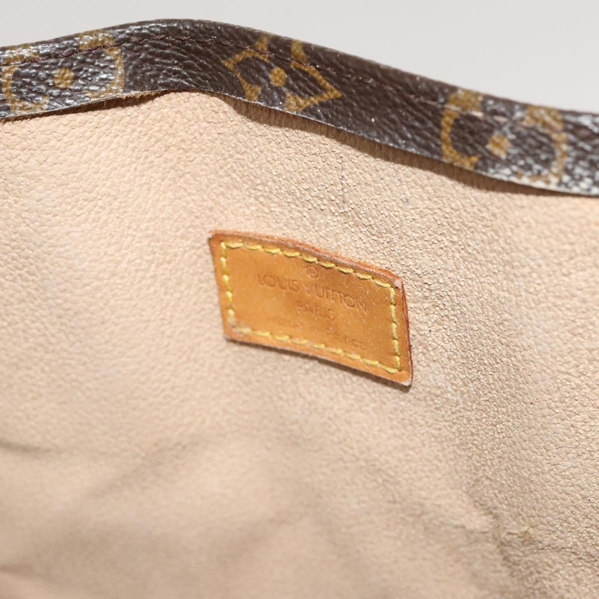 LOUIS VUITTON Monogram Sac Plat Hand Bag M51140 LV Auth yk17959
