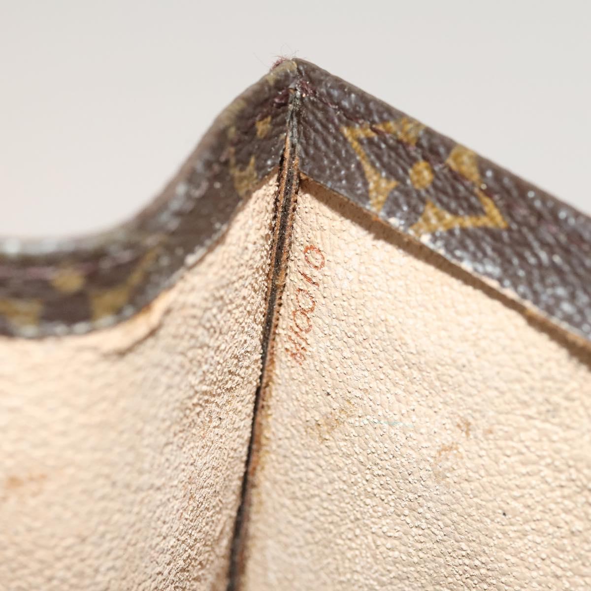 LOUIS VUITTON Monogram Sac Plat Hand Bag M51140 LV Auth yk17959