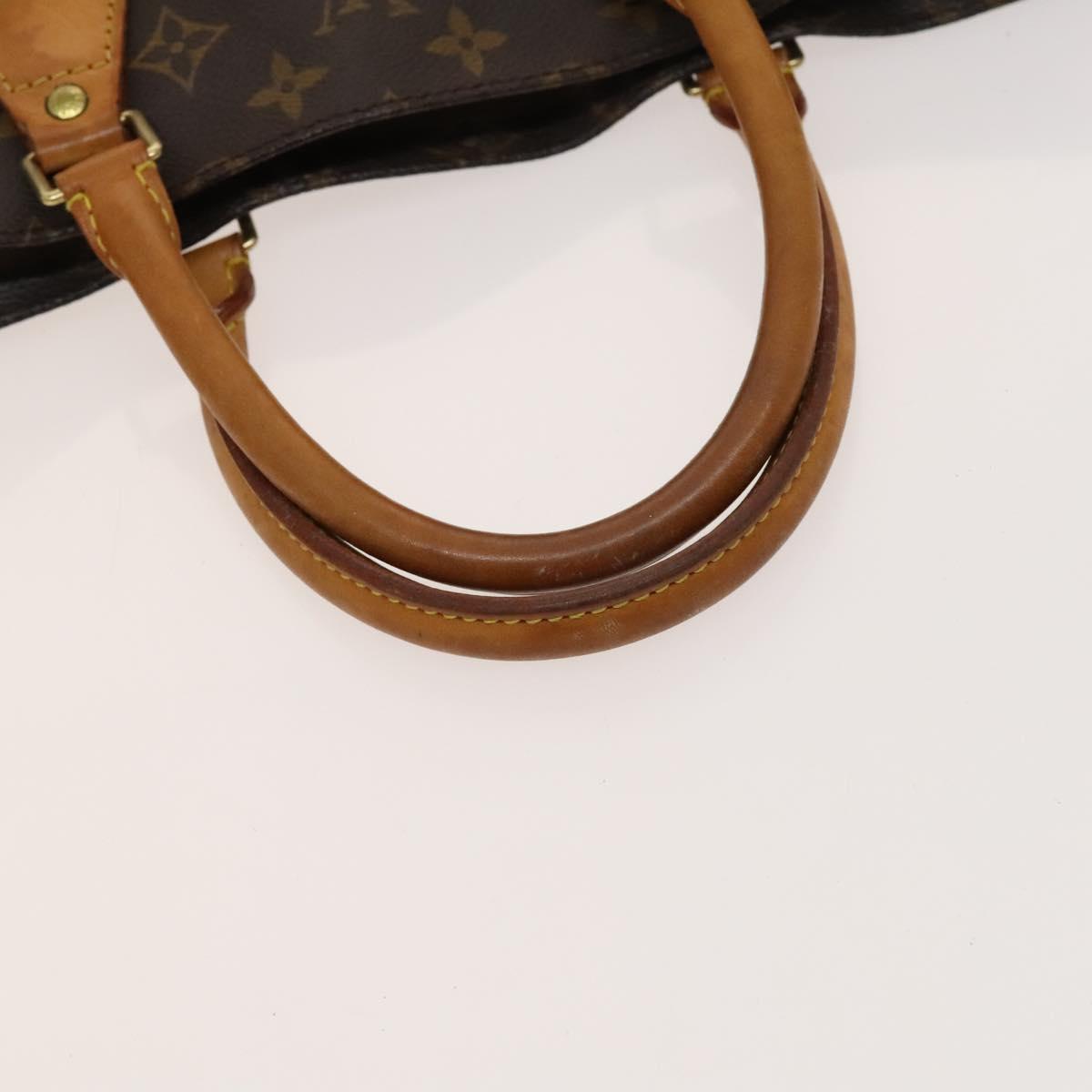 LOUIS VUITTON Monogram Sac Plat Hand Bag M51140 LV Auth yk17959