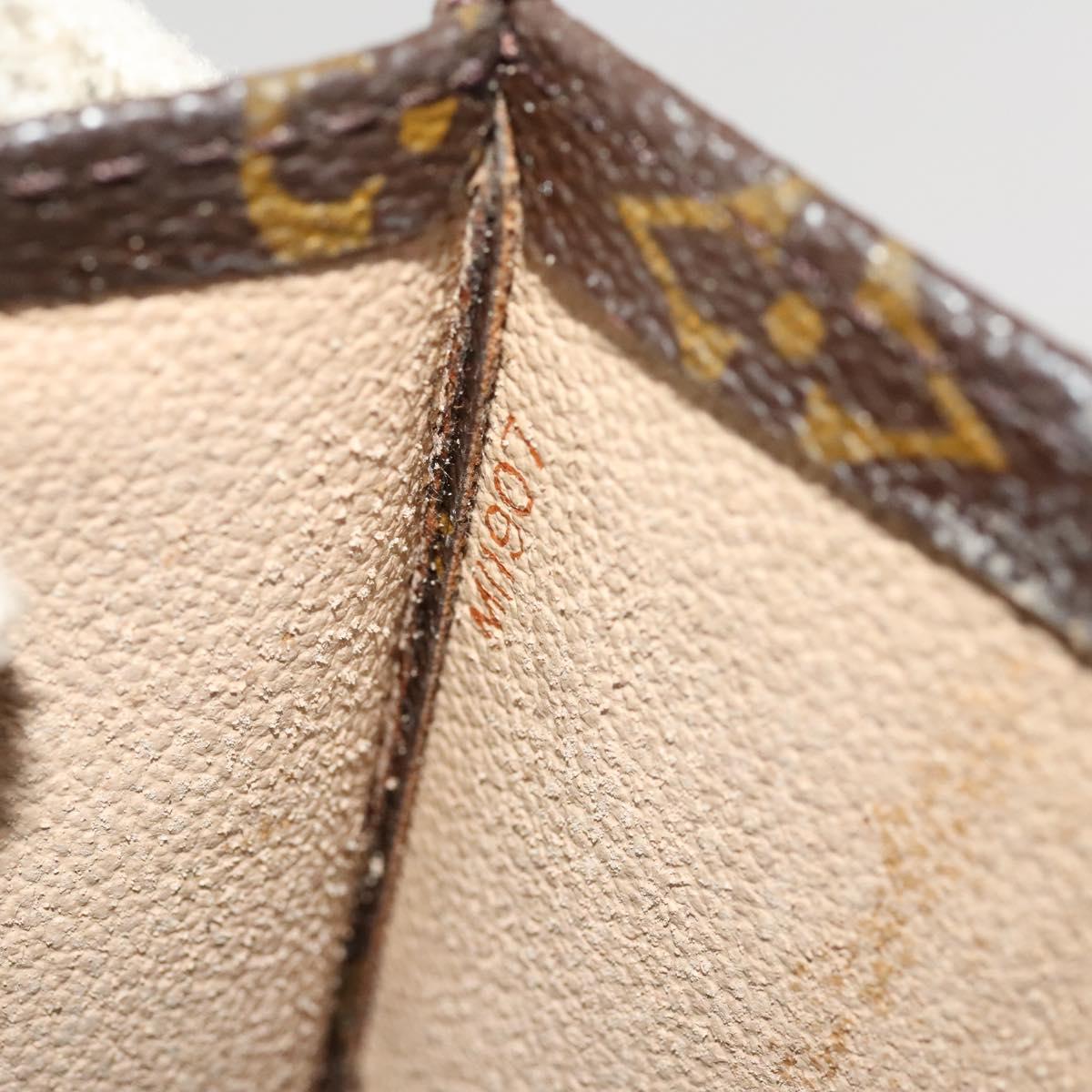 LOUIS VUITTON Monogram Sac Plat Hand Bag M51140 LV Auth yk17966
