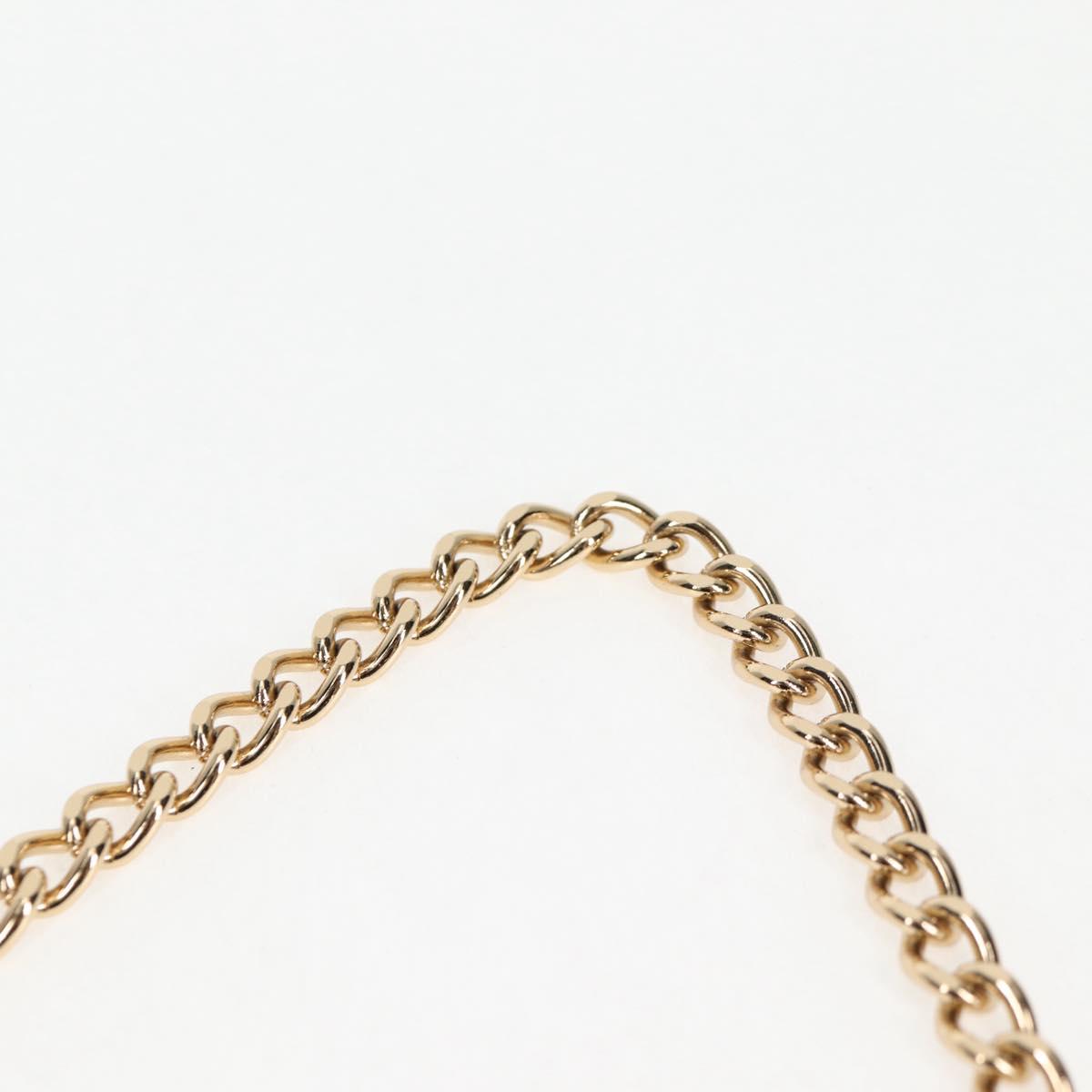 CHANEL Chain Gathered Hand Bag Lamb Skin Black Gold CC Auth yk18016AM