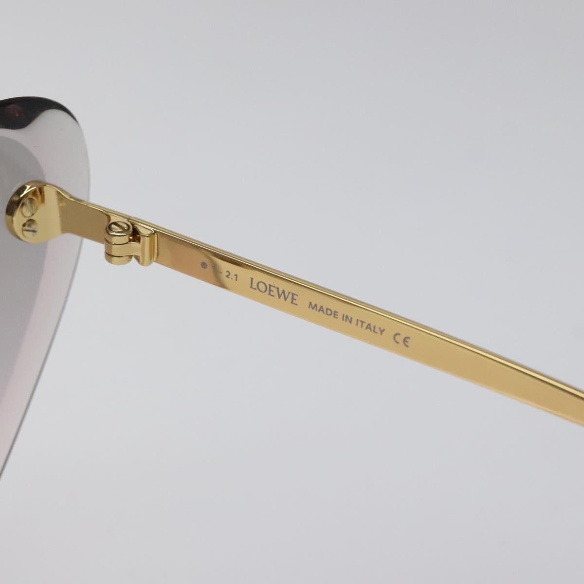LOEWE Sunglasses metal Gold Auth yk18092M