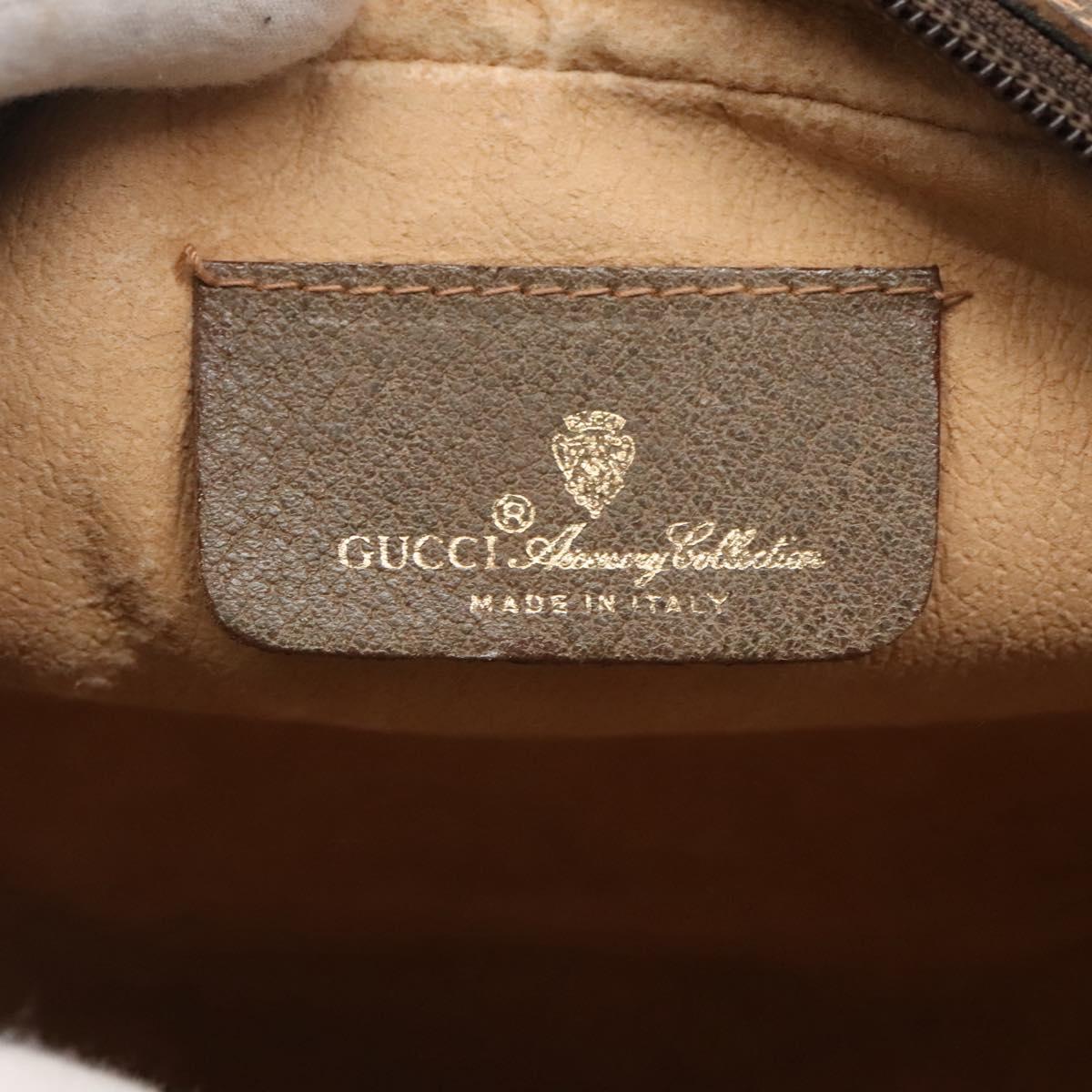 GUCCI GG Supreme Web Sherry Line Bag PVC Beige Gold 89 01 034 Auth yk18098