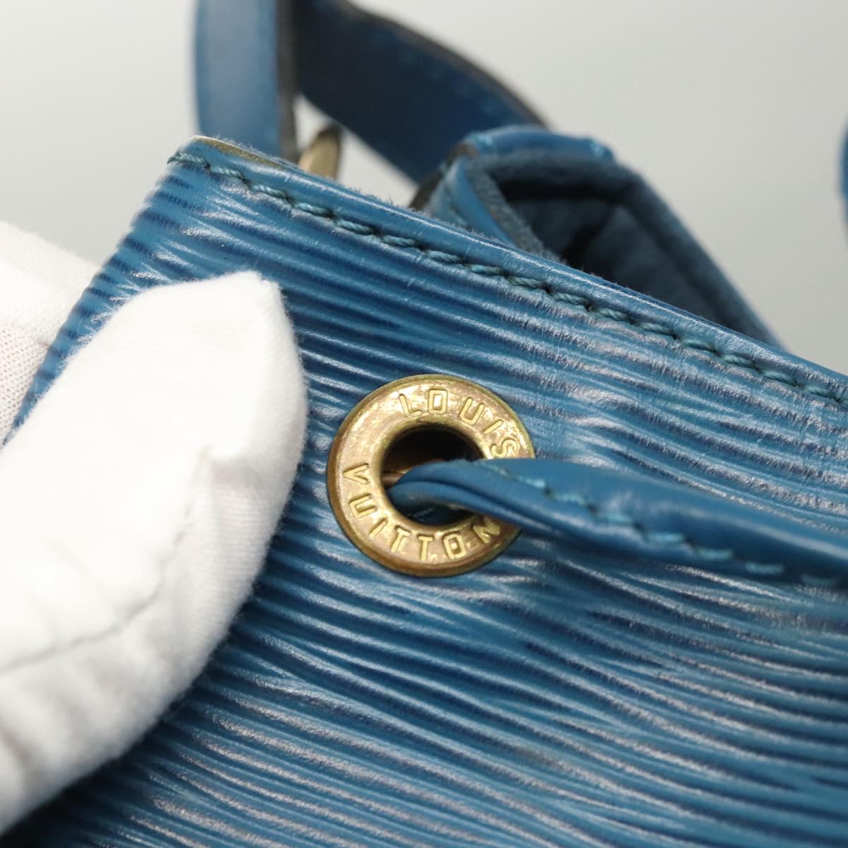 LOUIS VUITTON Epi Petit Noe Shoulder Bag Blue M44105 LV Auth yk18129