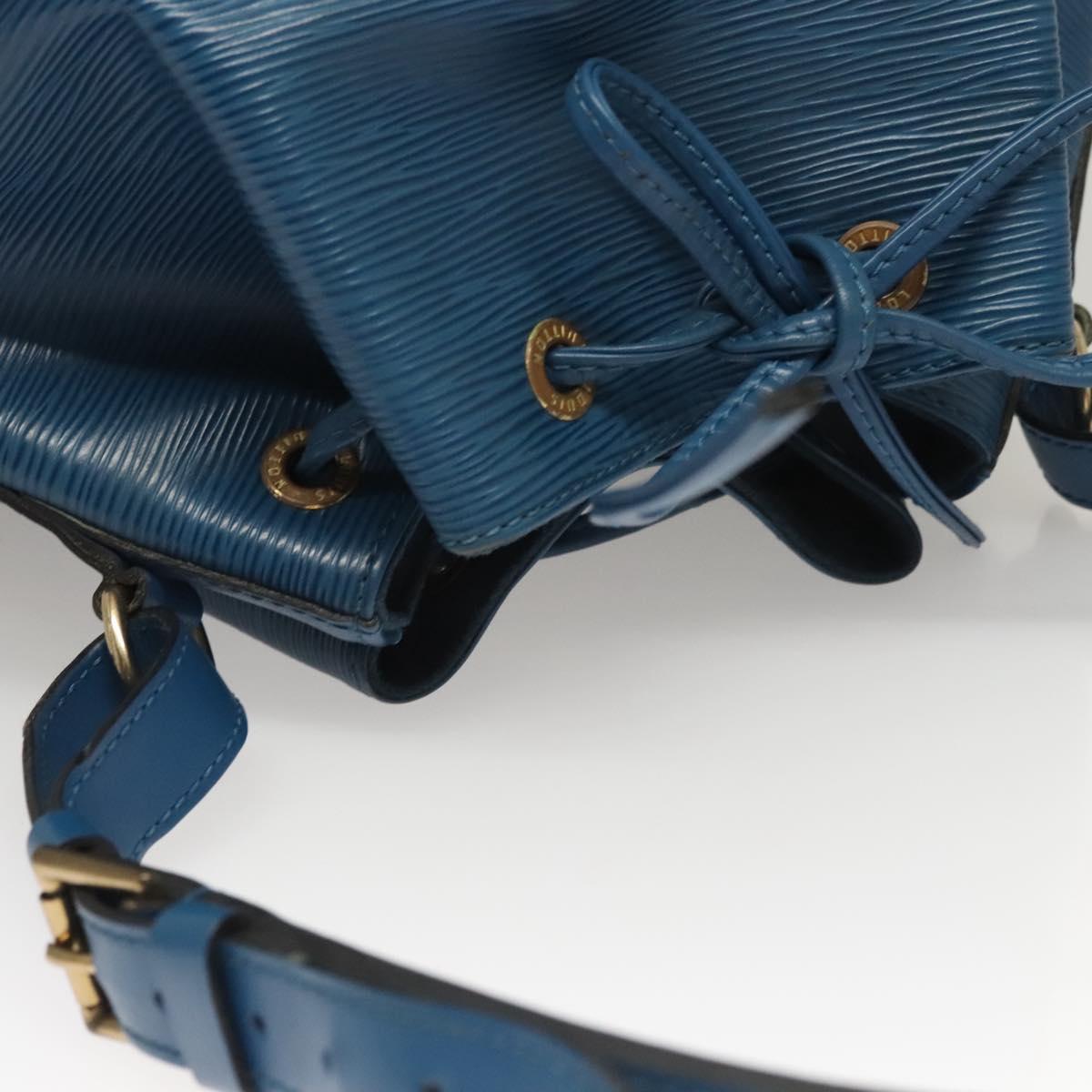 LOUIS VUITTON Epi Petit Noe Shoulder Bag Blue M44105 LV Auth yk18129
