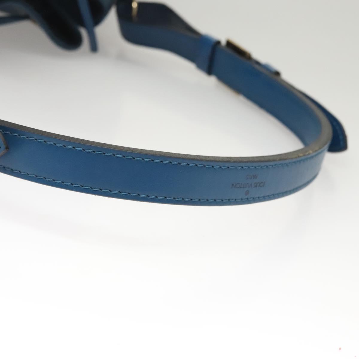 LOUIS VUITTON Epi Petit Noe Shoulder Bag Blue M44105 LV Auth yk18129