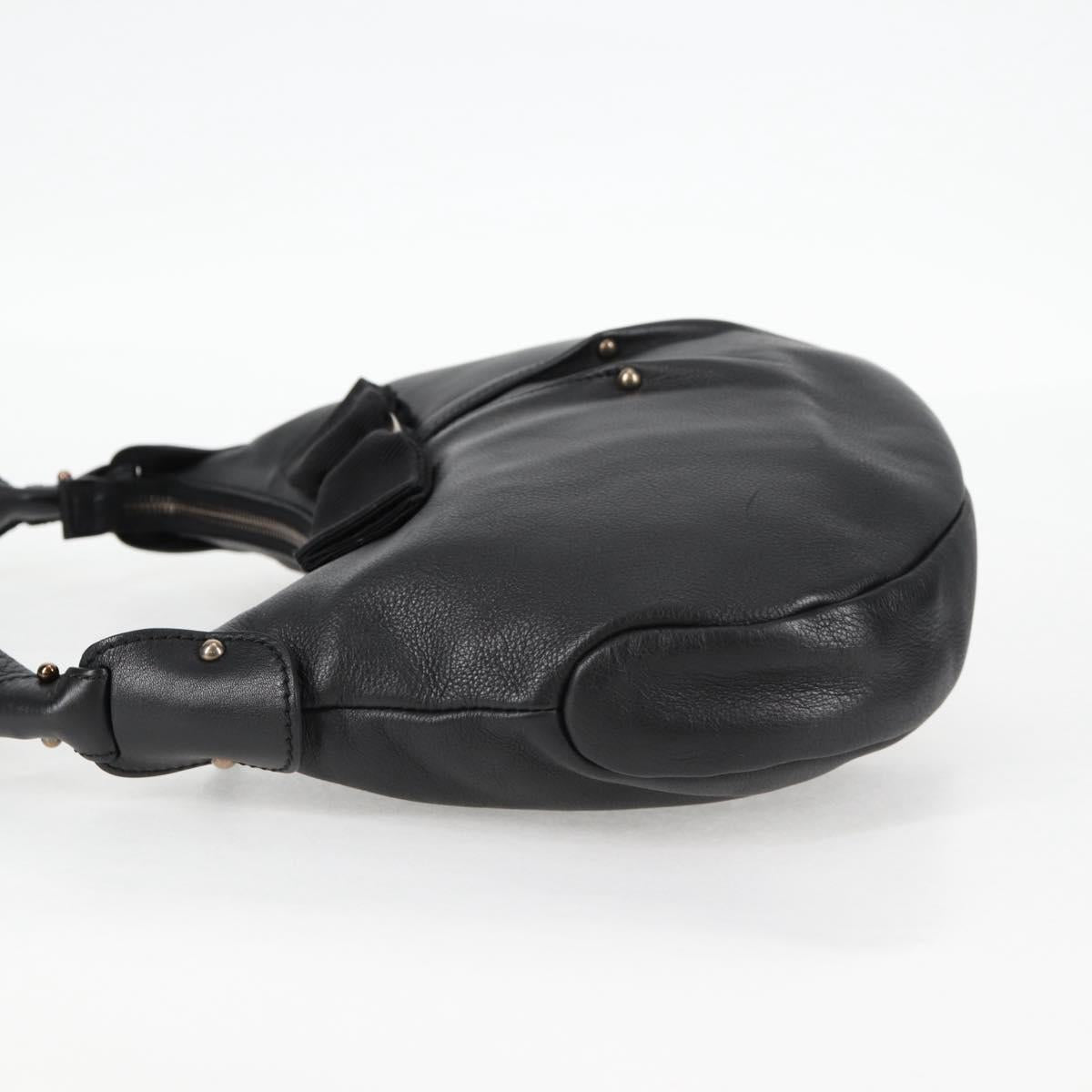 Salvatore Ferragamo Vala Shoulder Bag Leather Black Auth yk18131V