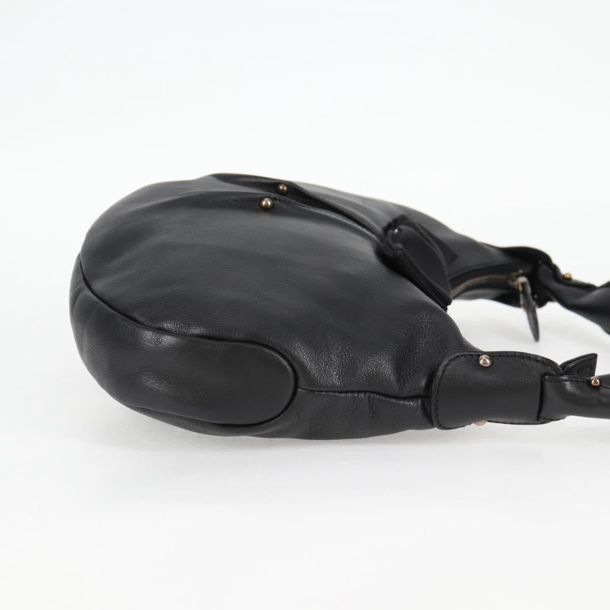 Salvatore Ferragamo Vala Shoulder Bag Leather Black Auth yk18131V