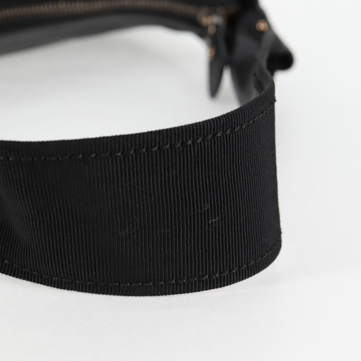 Salvatore Ferragamo Vala Shoulder Bag Leather Black Auth yk18131V