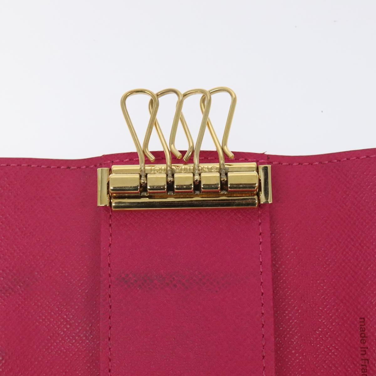 LOUIS VUITTON Multicolor Multicles 4 Key Case Black M93732 LV Auth yk18132