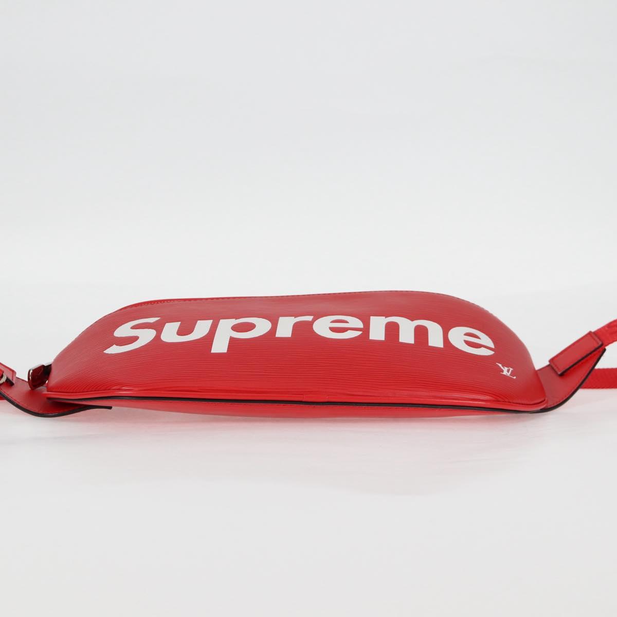 LOUIS VUITTON Epi LV × Supreme Bum BagPM Body Bag Red M53418 LV Auth yk18136A
