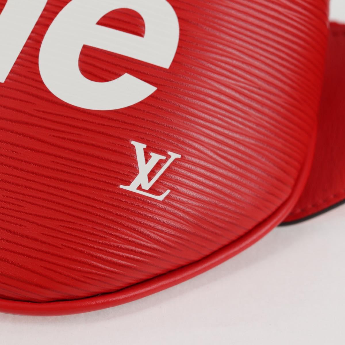 LOUIS VUITTON Epi LV × Supreme Bum BagPM Body Bag Red M53418 LV Auth yk18136A