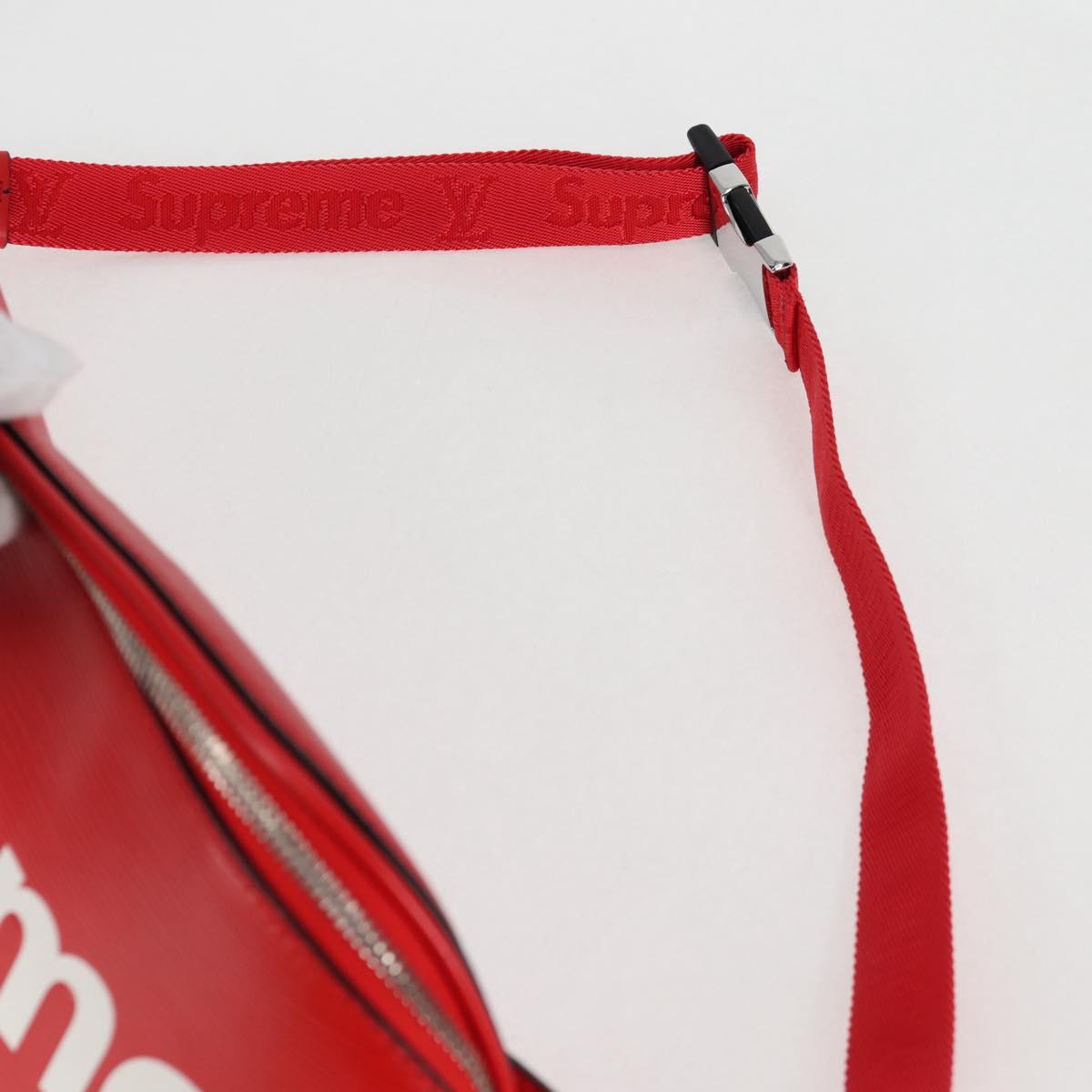 LOUIS VUITTON Epi LV × Supreme Bum BagPM Body Bag Red M53418 LV Auth yk18136A