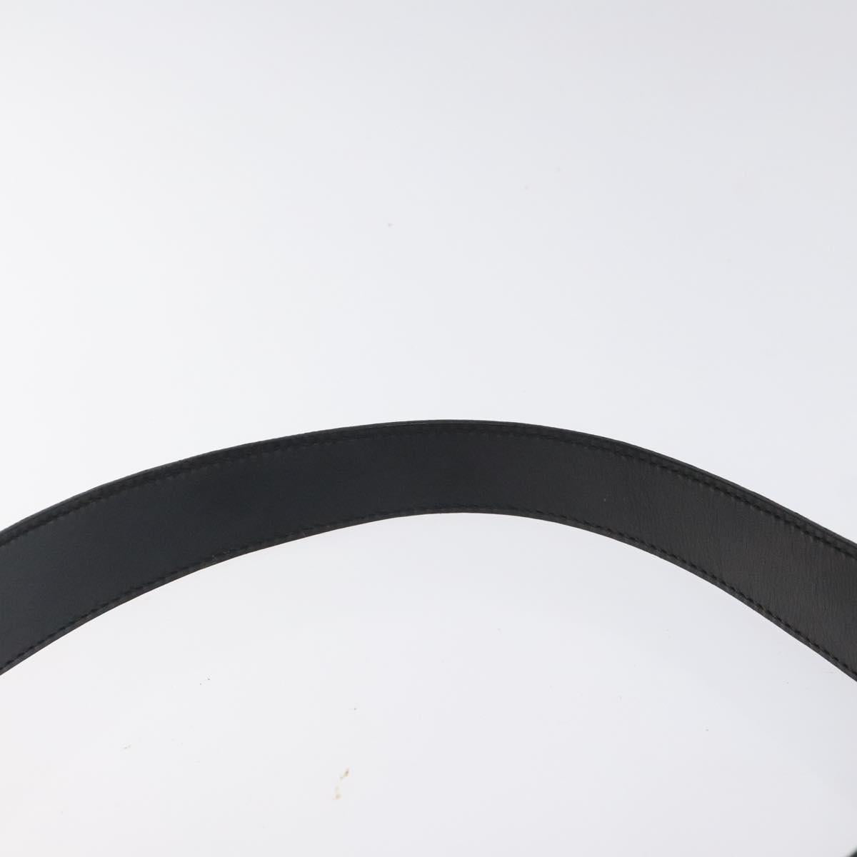 CELINE Macadam Canvas Shoulder Bag PVC Leather Black Gold Auth yk18139