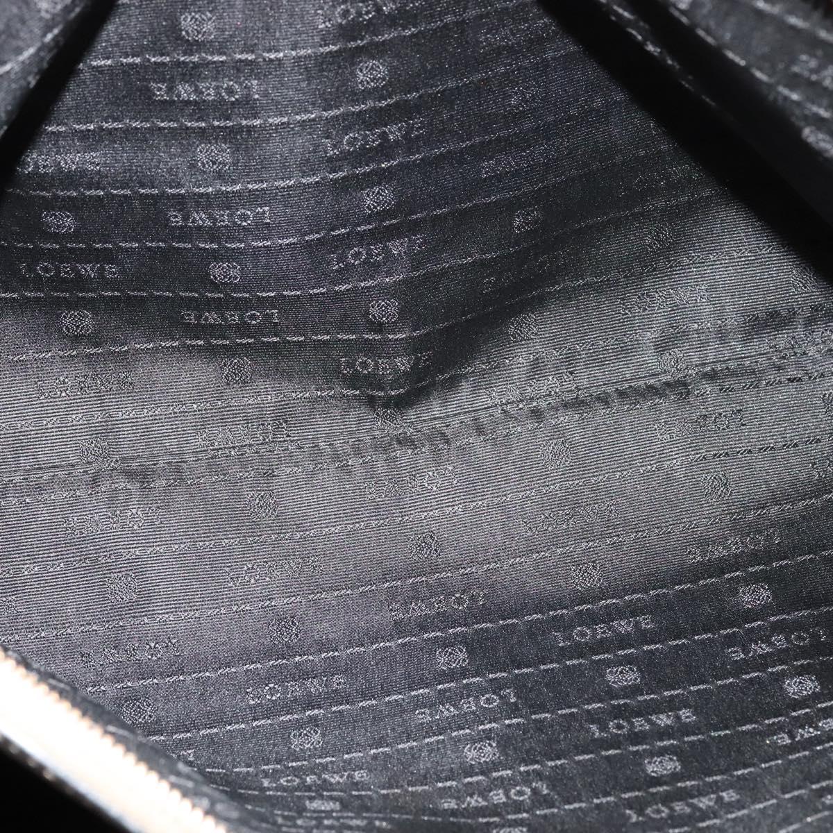 LOEWE Anagram Tote Bag Leather Gold Tone Auth yk18146