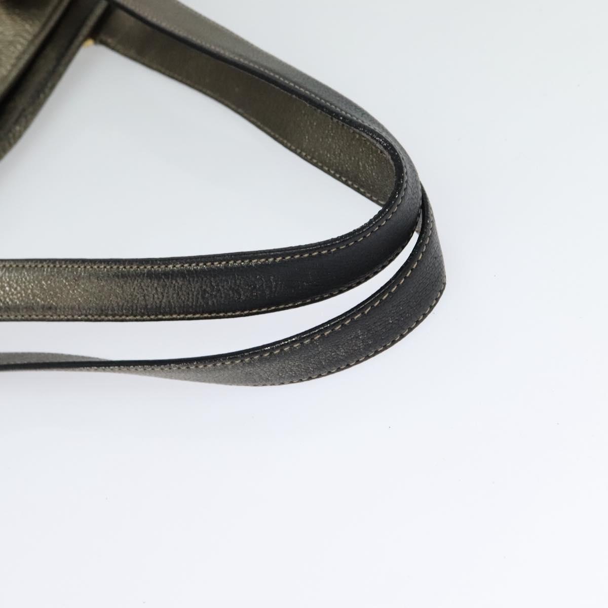 LOEWE Anagram Tote Bag Leather Gold Tone Auth yk18146