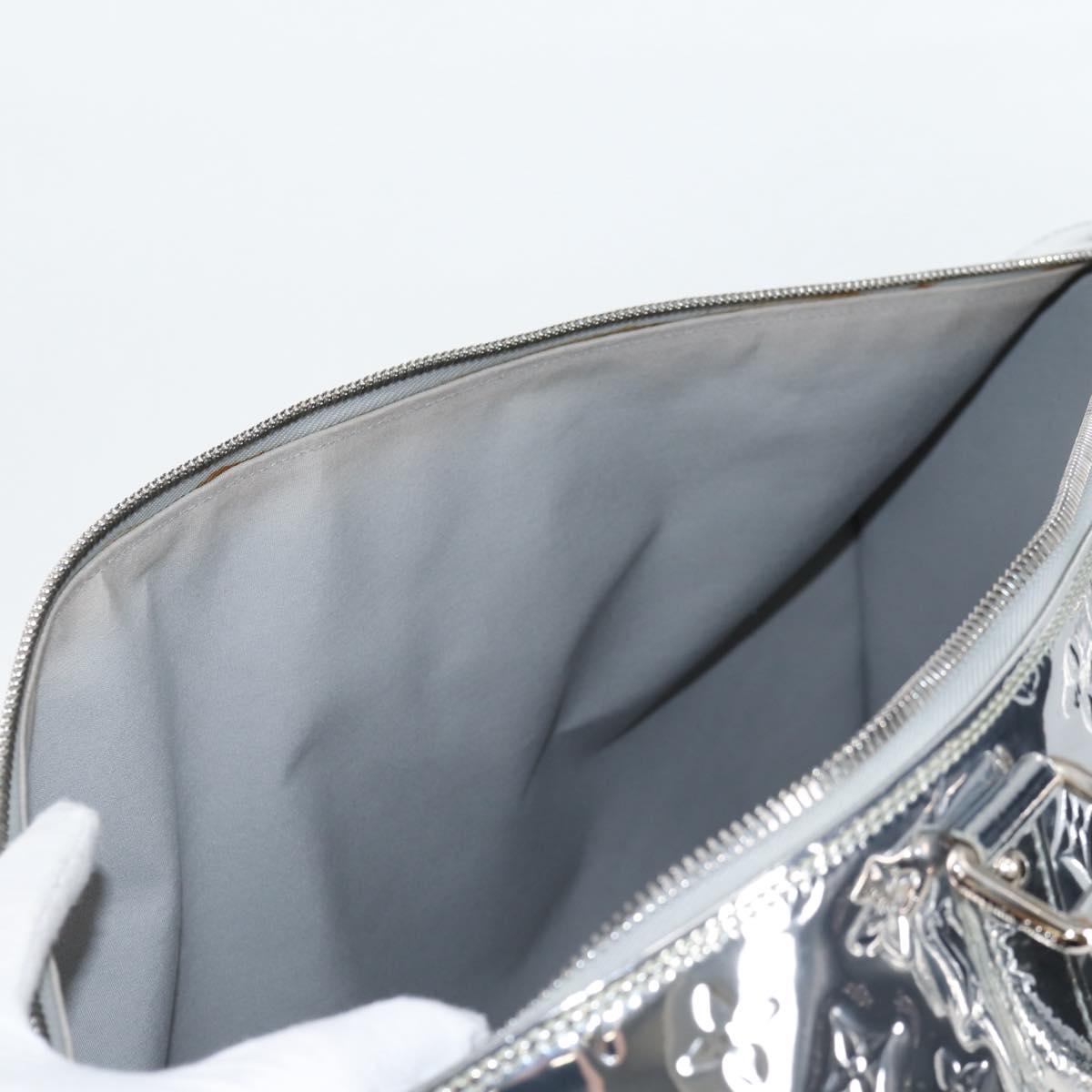 LOUIS VUITTON Monogram Miroir Keepall 55 Bag Silver Argent M95275 Auth yk18156SM