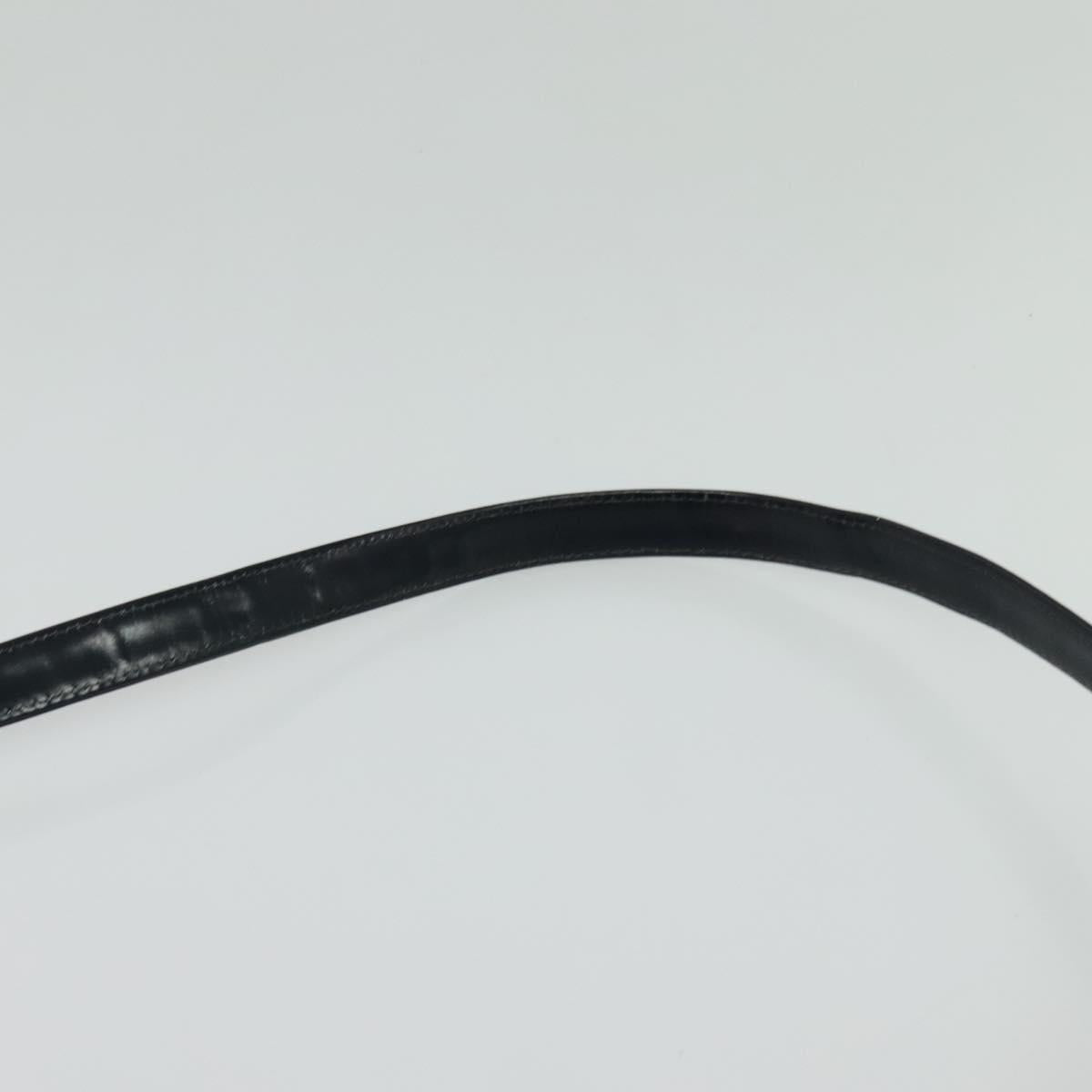 Christian Dior Trotter Canvas Shoulder Bag Navy Gold Auth yk18204