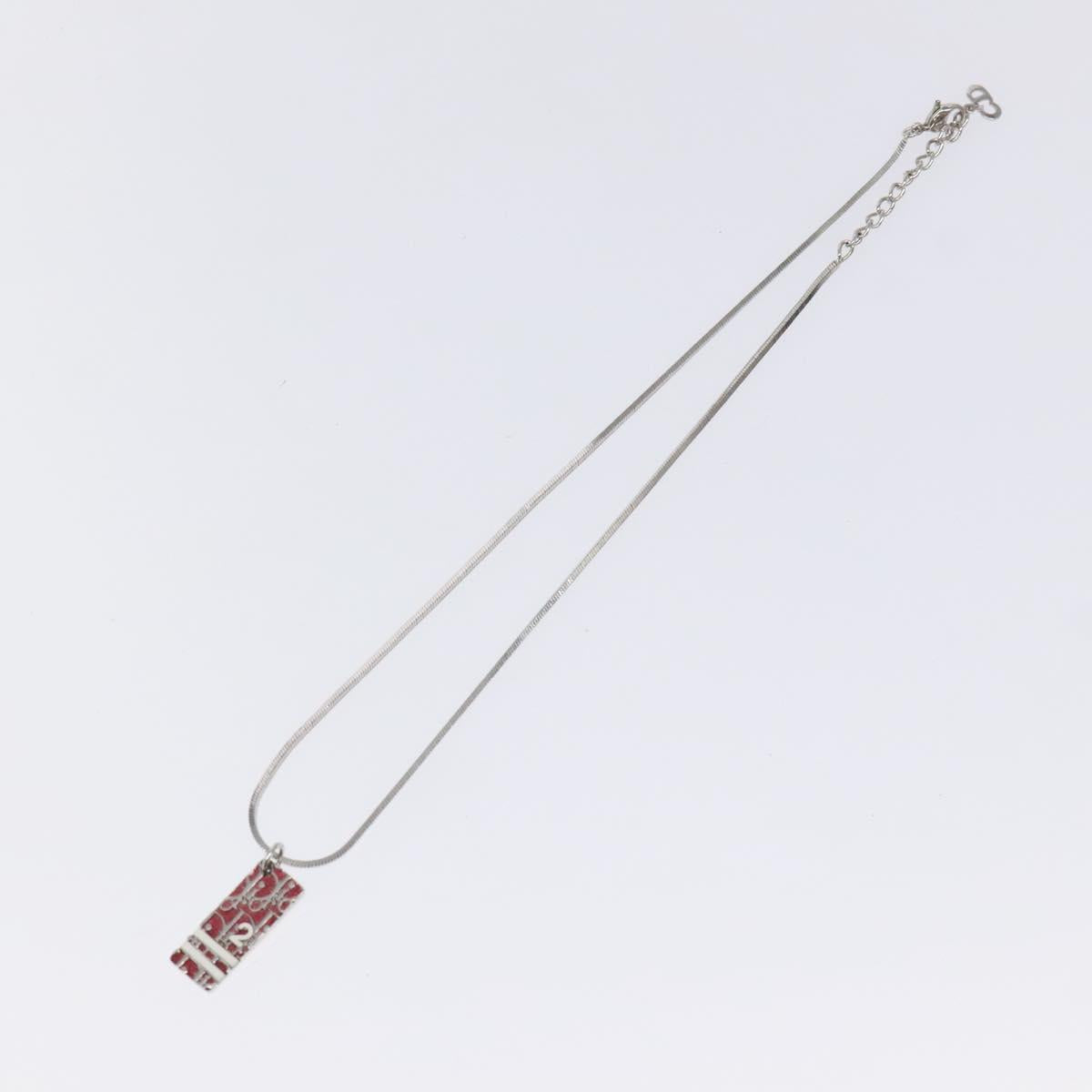 Christian Dior Necklace metal Red Auth yk18260
