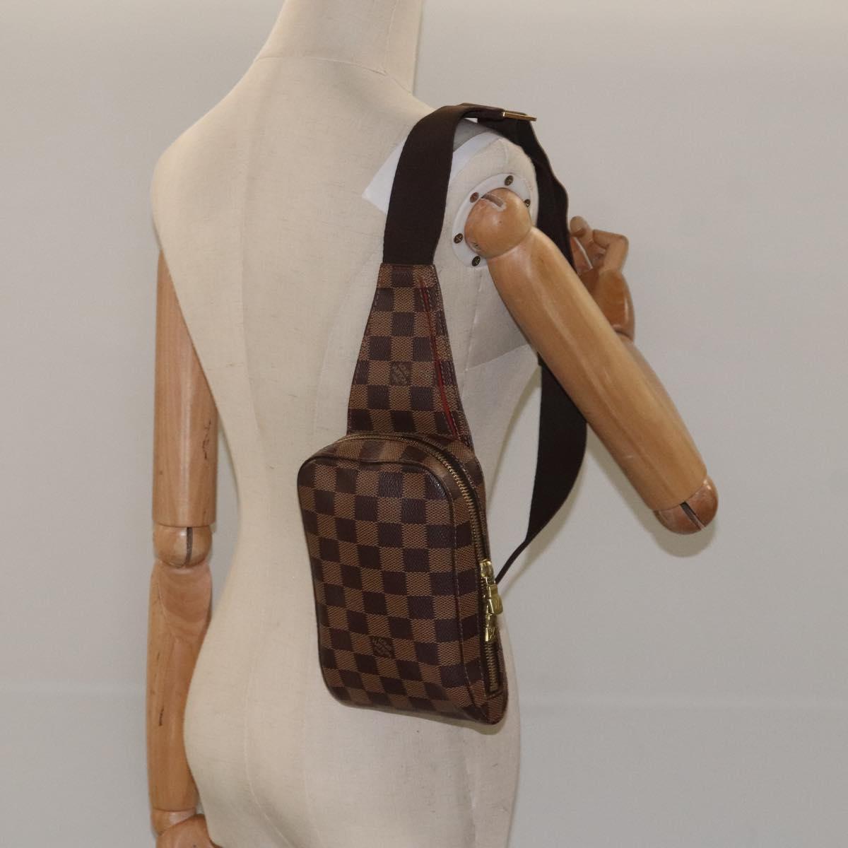 LOUIS VUITTON Damier Ebene Geronimos Shoulder Bag N51994 LV Auth yk18286