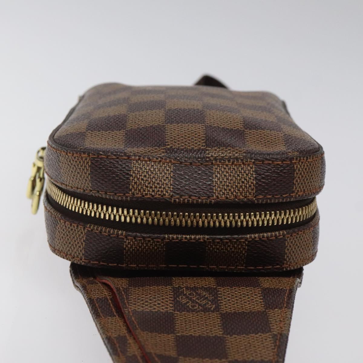 LOUIS VUITTON Damier Ebene Geronimos Shoulder Bag N51994 LV Auth yk18286