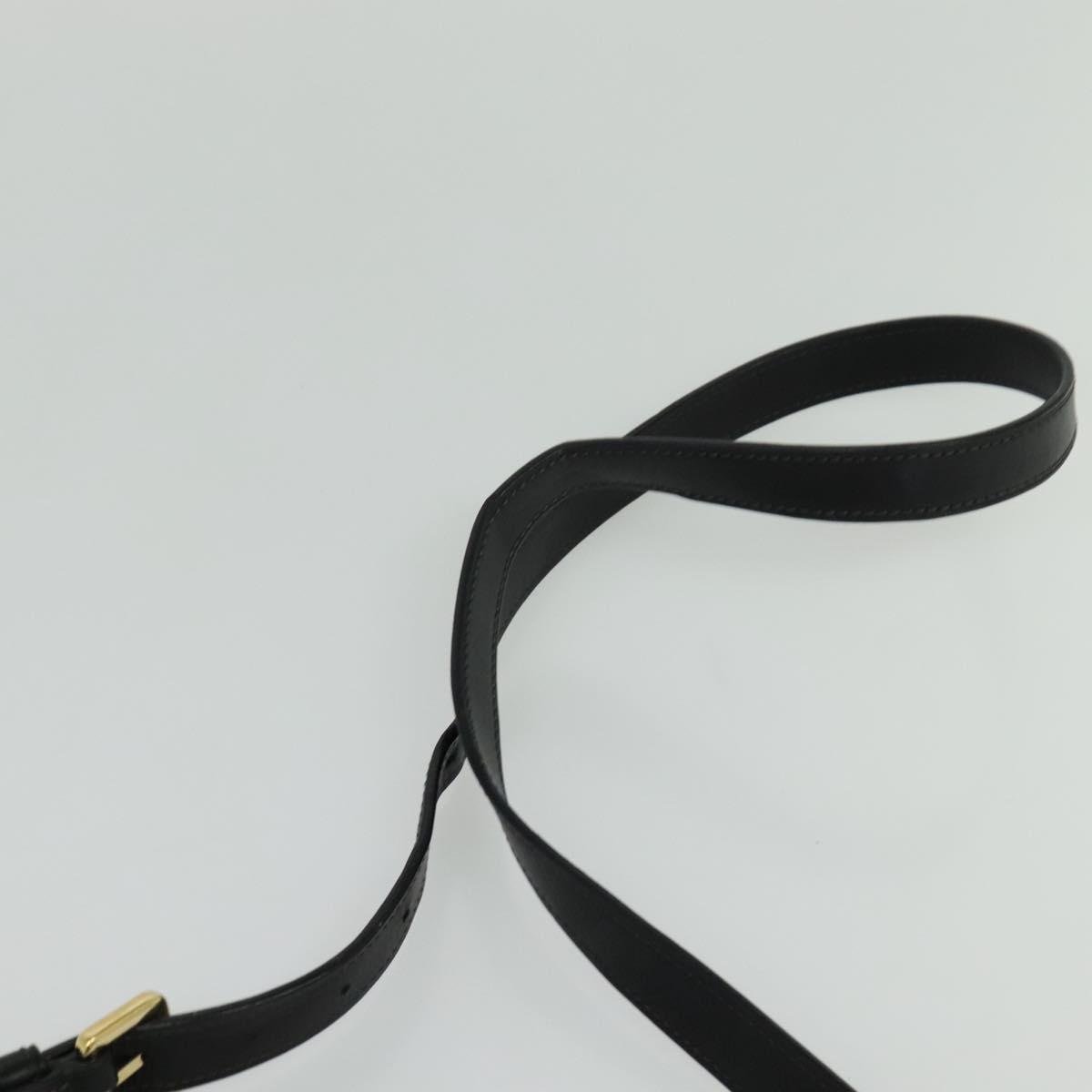 LOEWE anagram Shoulder Bag PVC Gray Gold Auth yk18308