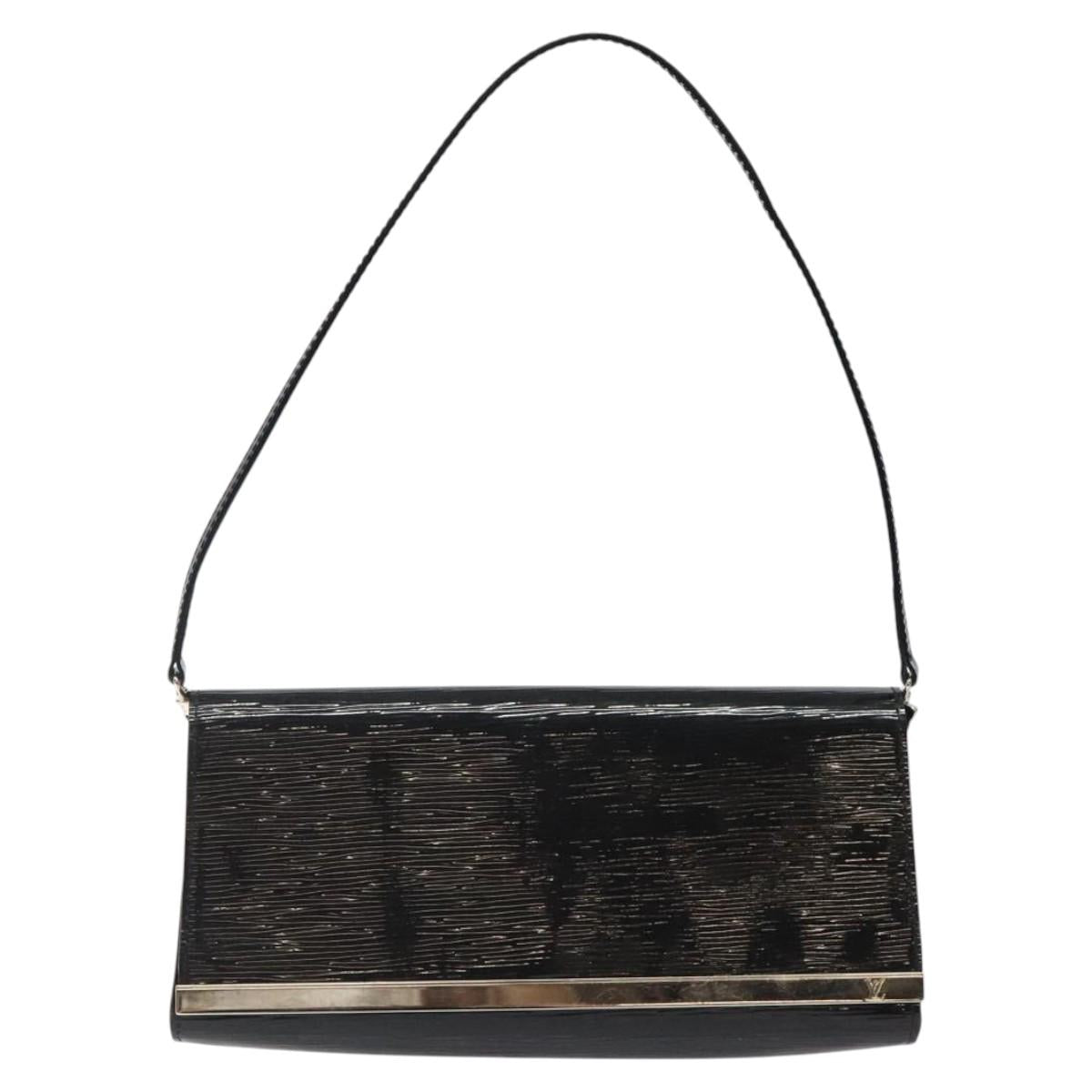 LOUIS VUITTON Electric Epi Pochette Sevigne Bag Black M4055N LV Auth yk18368