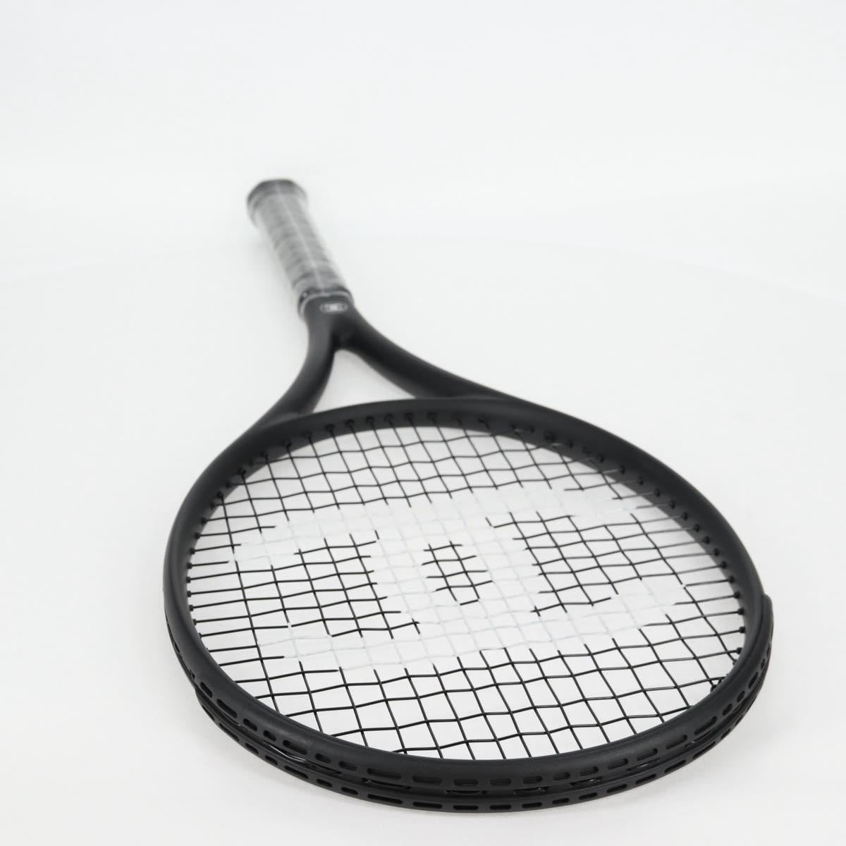CHANEL Tennis Racket Case Set COCO Mark plastic Black White CC Auth yk18381V