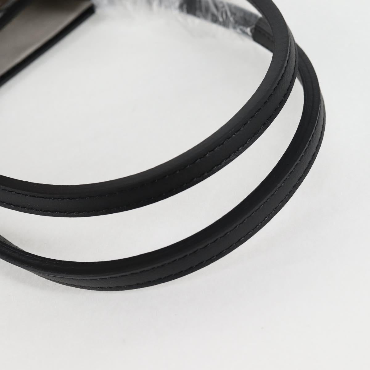 GOYARD Herringbone Saint Louis PM Tote Bag PVC Leather Black Auth yk18382SM