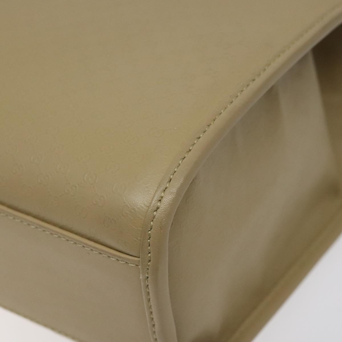GUCCI Micro GG Canvas Jackie Hand Bag Leather Beige Gold 002 1065 Auth yk18397