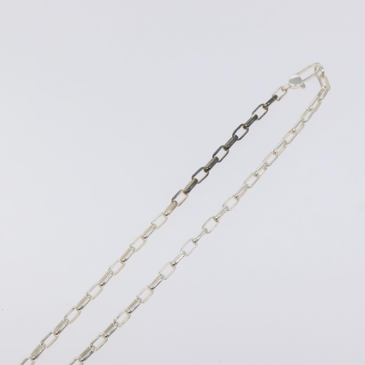 GUCCI Interlocking Necklace Ag925 Silver Auth yk18400