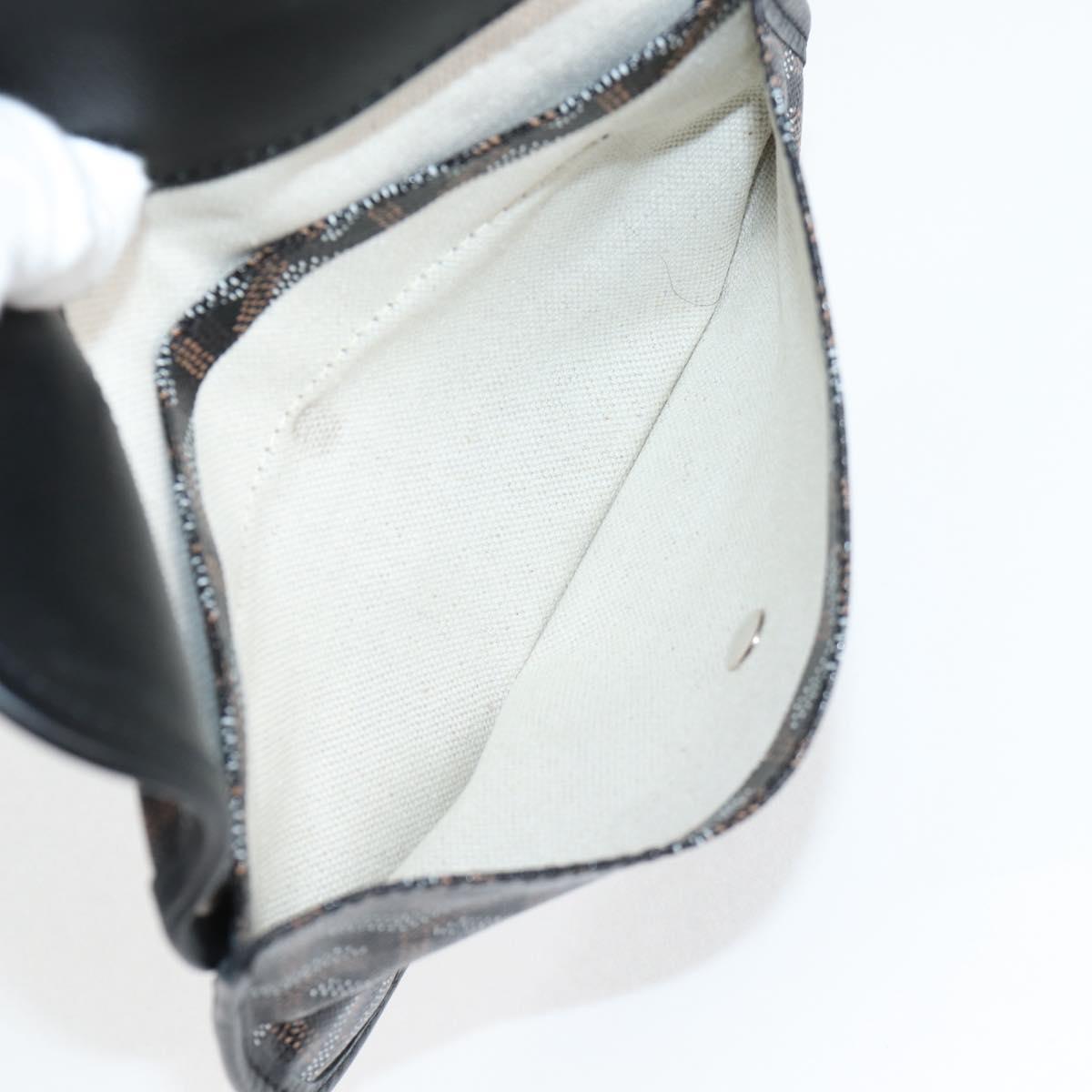 GOYARD Herringbone Saint Louis PM Tote Bag PVC Black Auth yk18410M