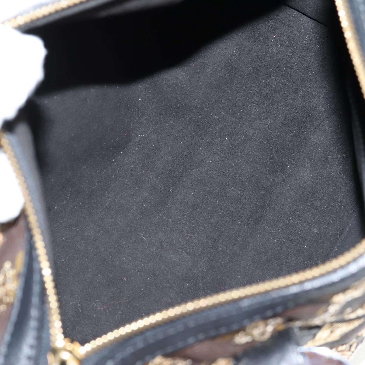 LOUIS VUITTON Monogram Eclipse Sequins Speedy 30 Bag Gold M40244 Auth yk18412M
