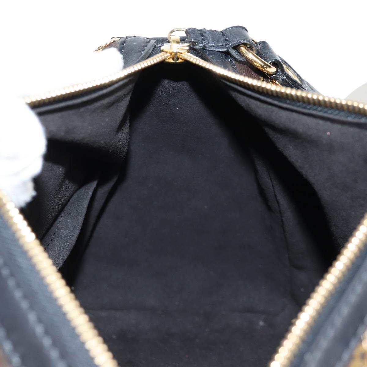 LOUIS VUITTON Monogram Eclipse Sequins Speedy 30 Bag Gold M40244 Auth yk18412M
