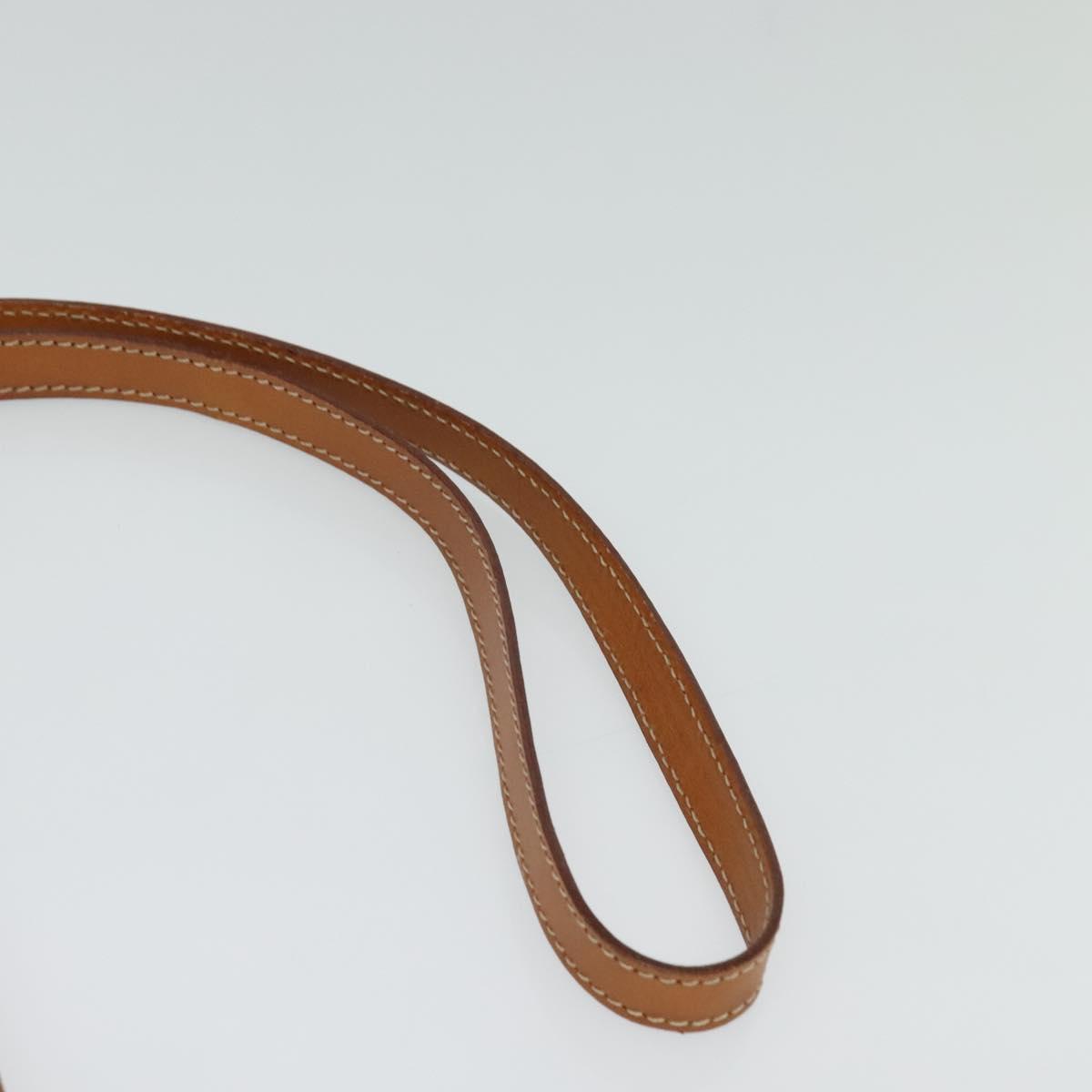 CELINE Macadam Canvas Hand Bag PVC Leather 2way Brown Gold Auth yk18454