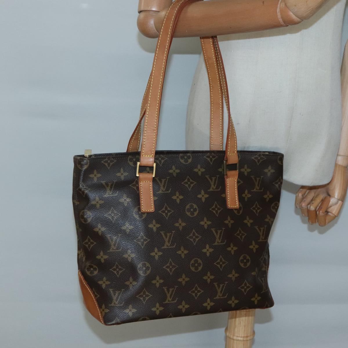 LOUIS VUITTON Monogram Cabas Piano Tote Bag M51148 LV Auth yk18459